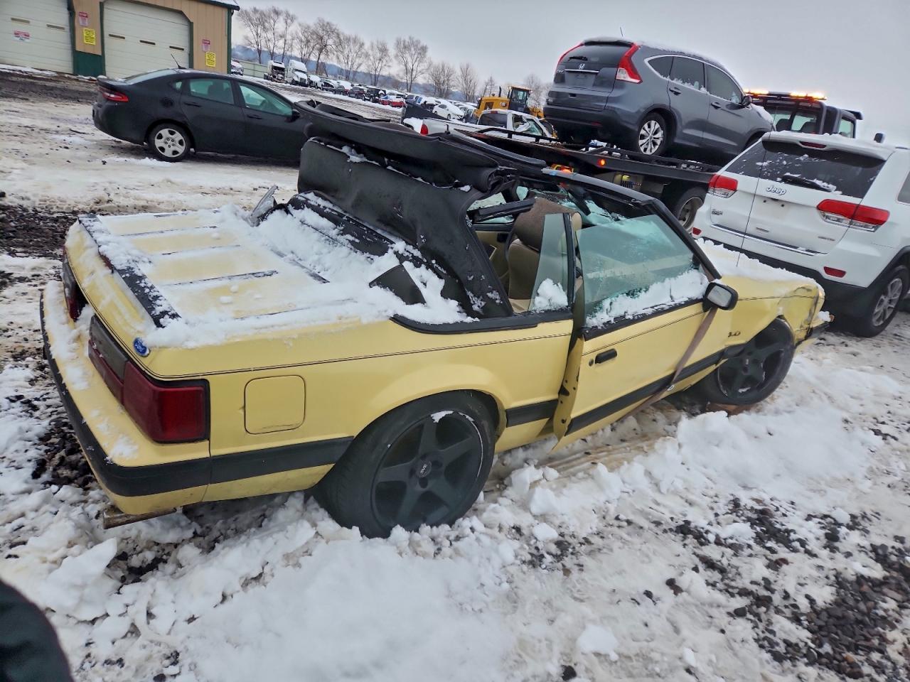 1989 Ford Mustang Lx Yellow vin: 1FABP44EXKF226781