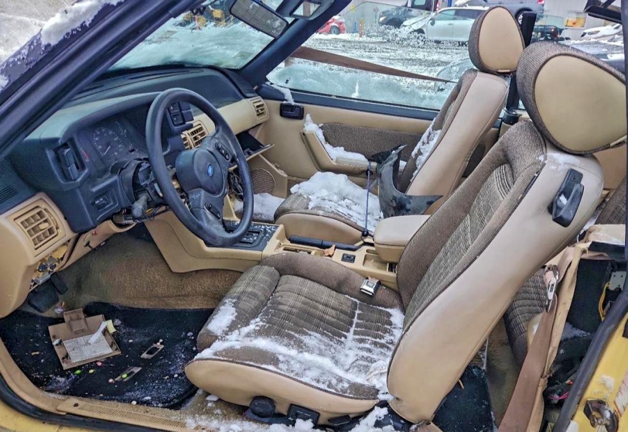 1989 Ford Mustang Lx Yellow vin: 1FABP44EXKF226781