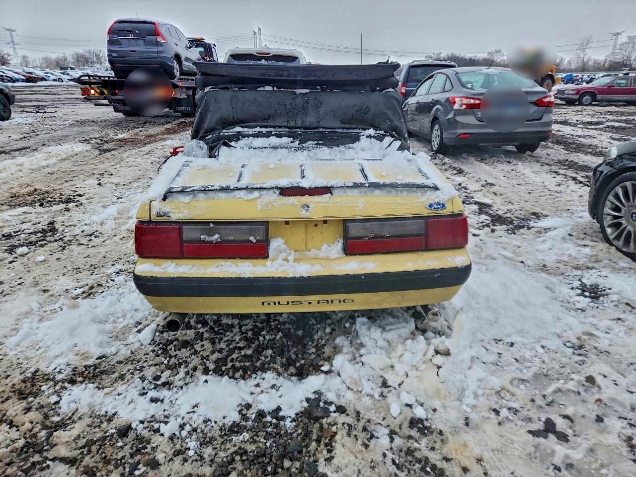 1989 Ford Mustang Lx Yellow vin: 1FABP44EXKF226781