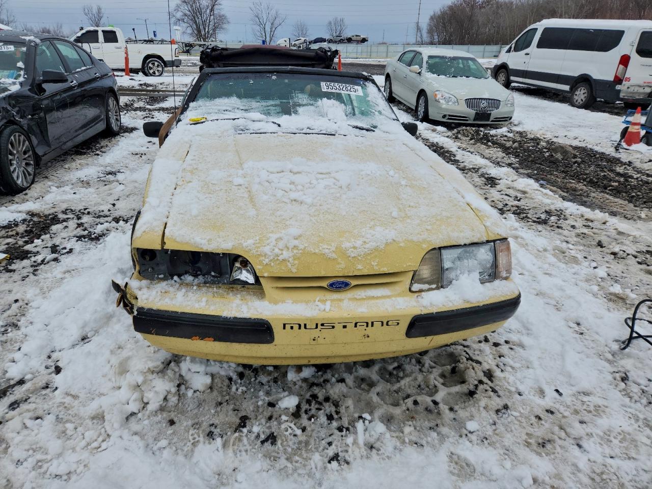 1989 Ford Mustang Lx Yellow vin: 1FABP44EXKF226781