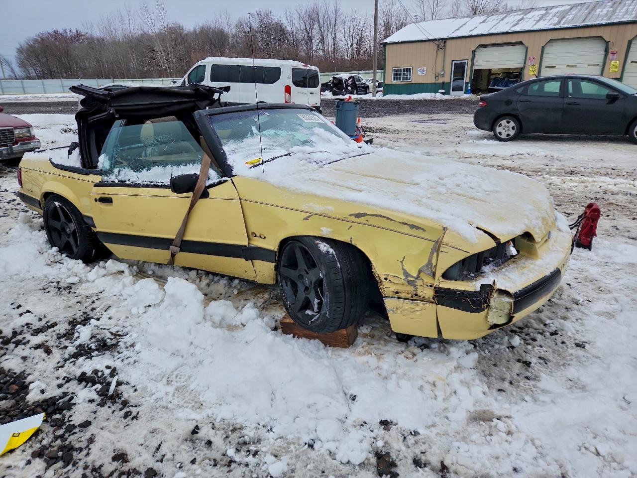 1989 Ford Mustang Lx Yellow vin: 1FABP44EXKF226781