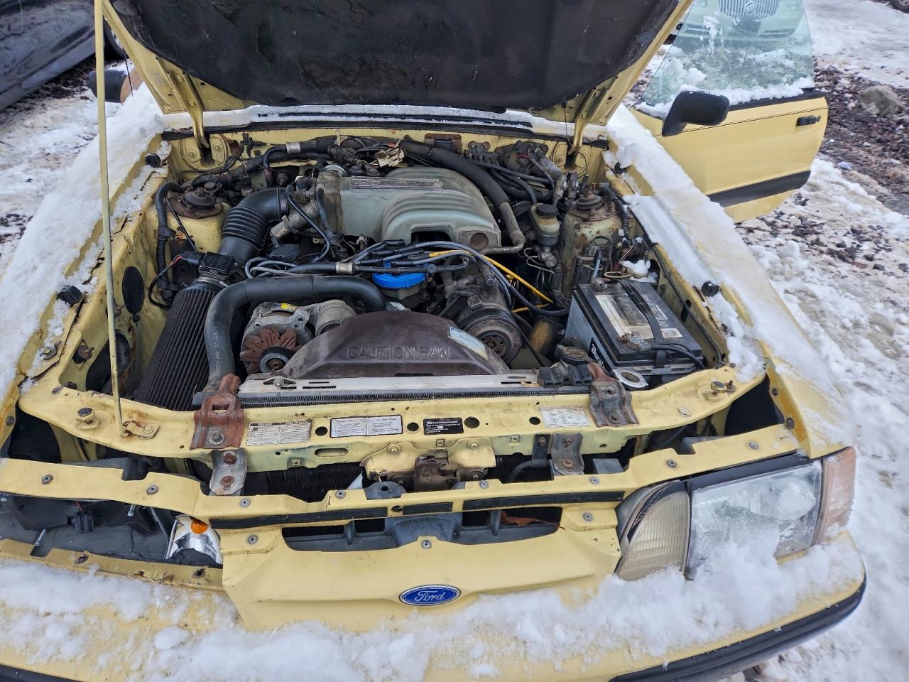 1989 Ford Mustang Lx Yellow vin: 1FABP44EXKF226781