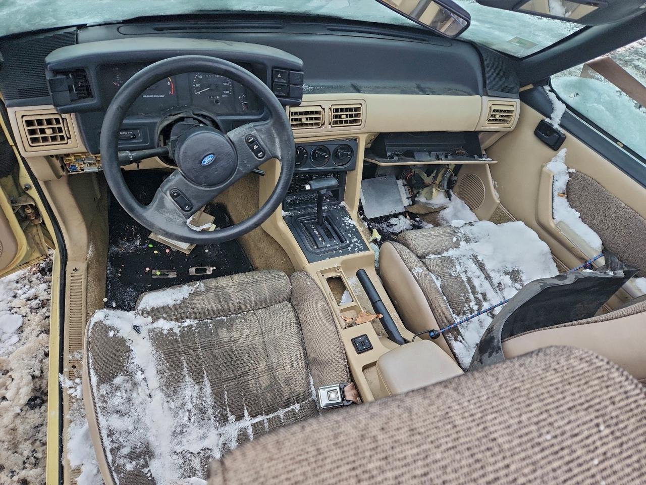 1989 Ford Mustang Lx Yellow vin: 1FABP44EXKF226781