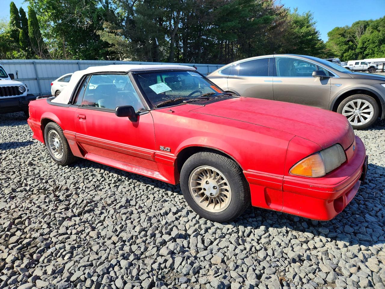 1988 Ford Mustang Gt Red vin: 1FABP45E9JF244332