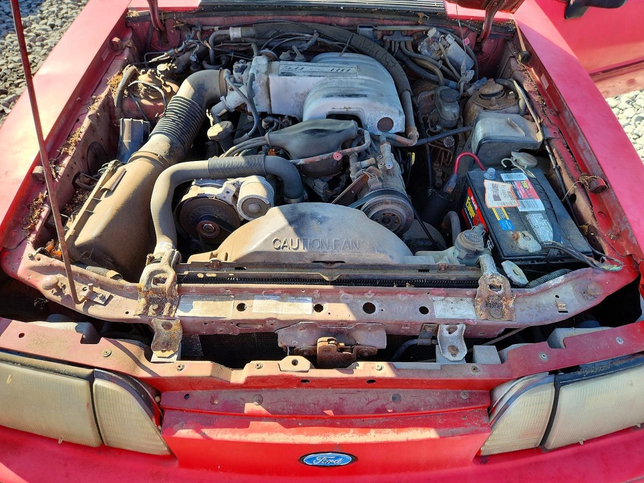 1988 Ford Mustang Gt Red vin: 1FABP45E9JF244332