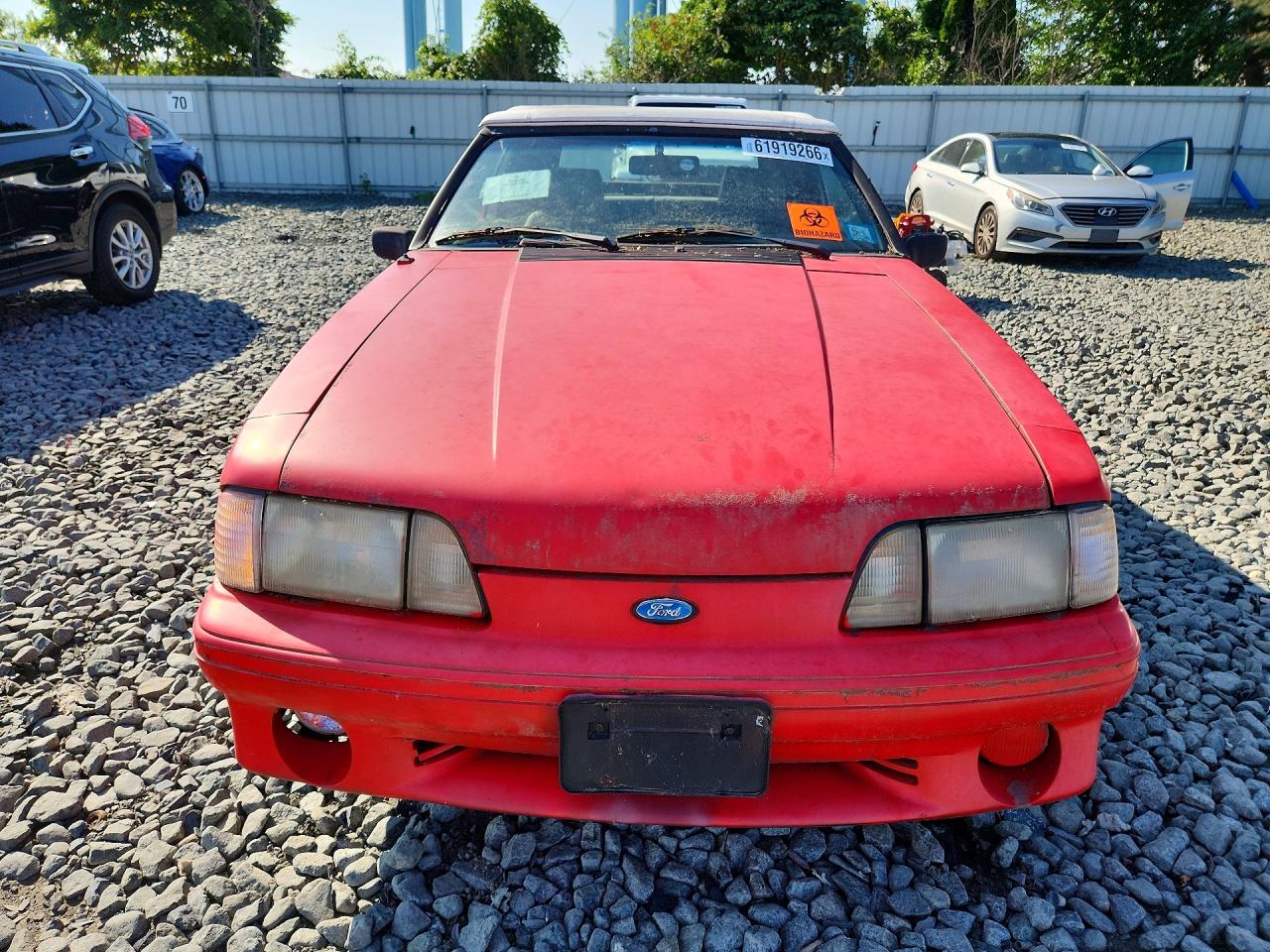 1988 Ford Mustang Gt Red vin: 1FABP45E9JF244332