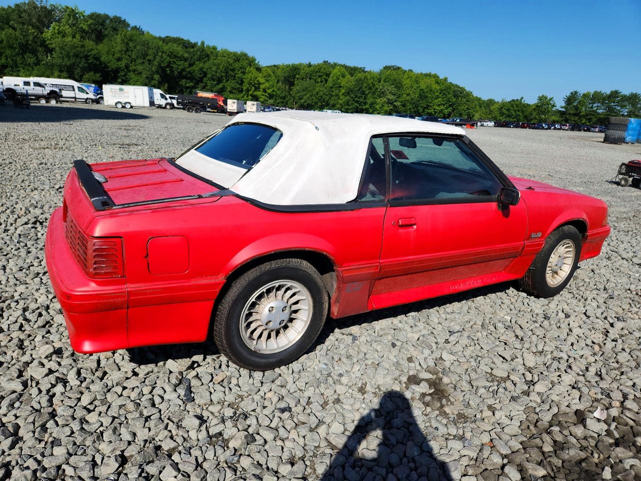 1988 Ford Mustang Gt Red vin: 1FABP45E9JF244332