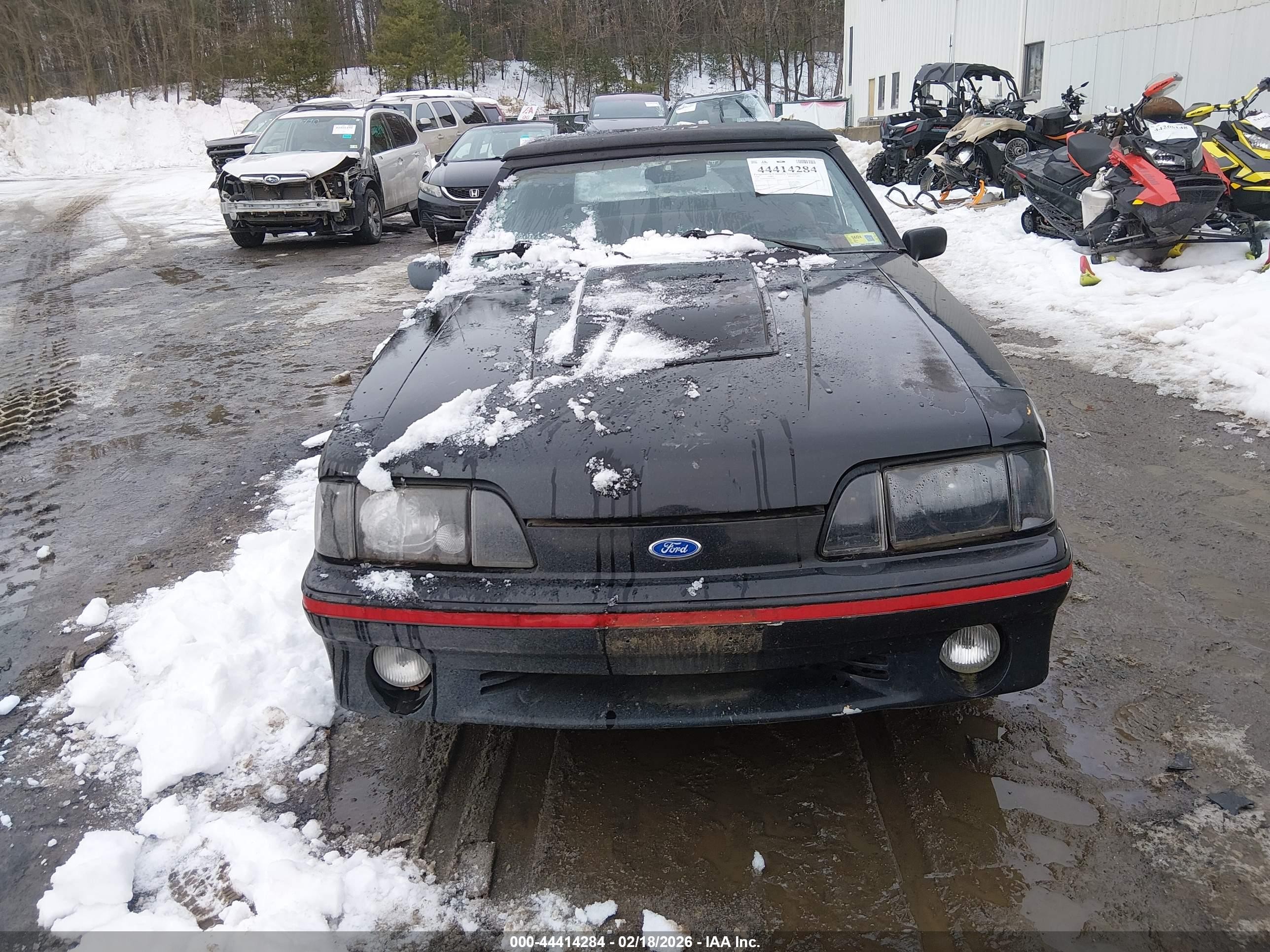 1988 Ford Mustang Gt Black vin: 1FABP45E9JF263589