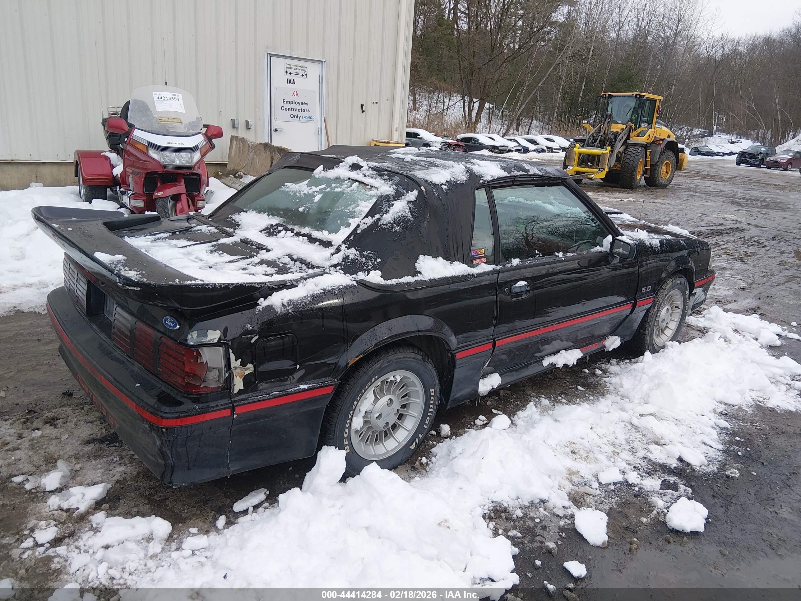 1988 Ford Mustang Gt Black vin: 1FABP45E9JF263589