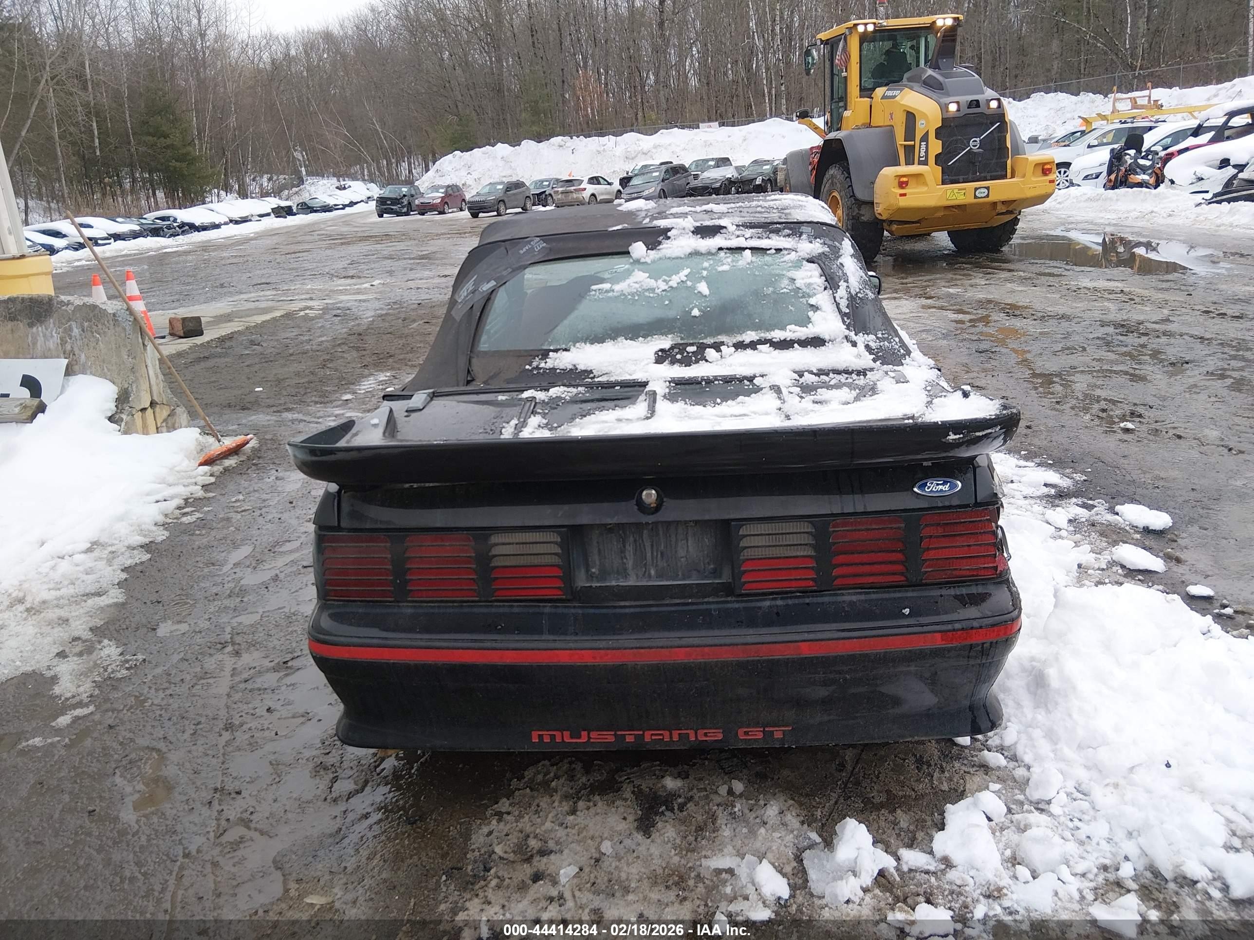1988 Ford Mustang Gt Black vin: 1FABP45E9JF263589