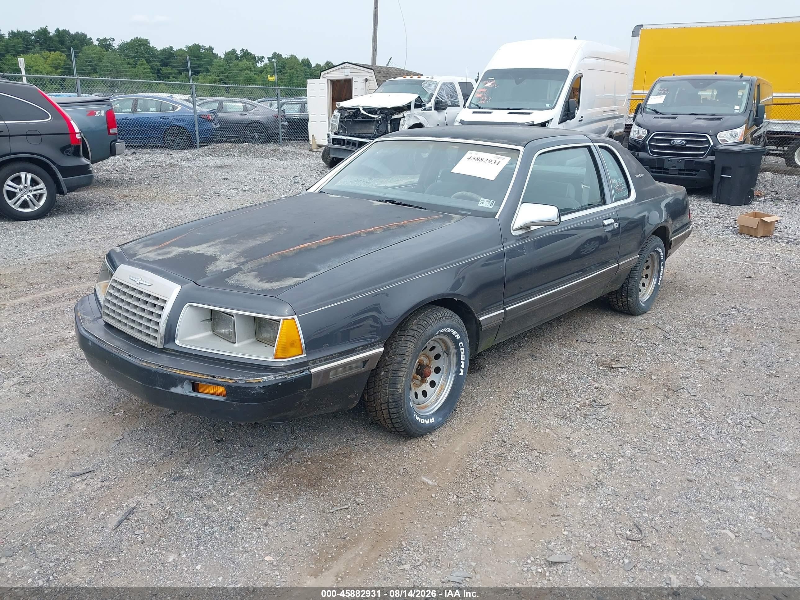 1984 Ford Thunderbird   Black vin: 1FABP4634EH231737
