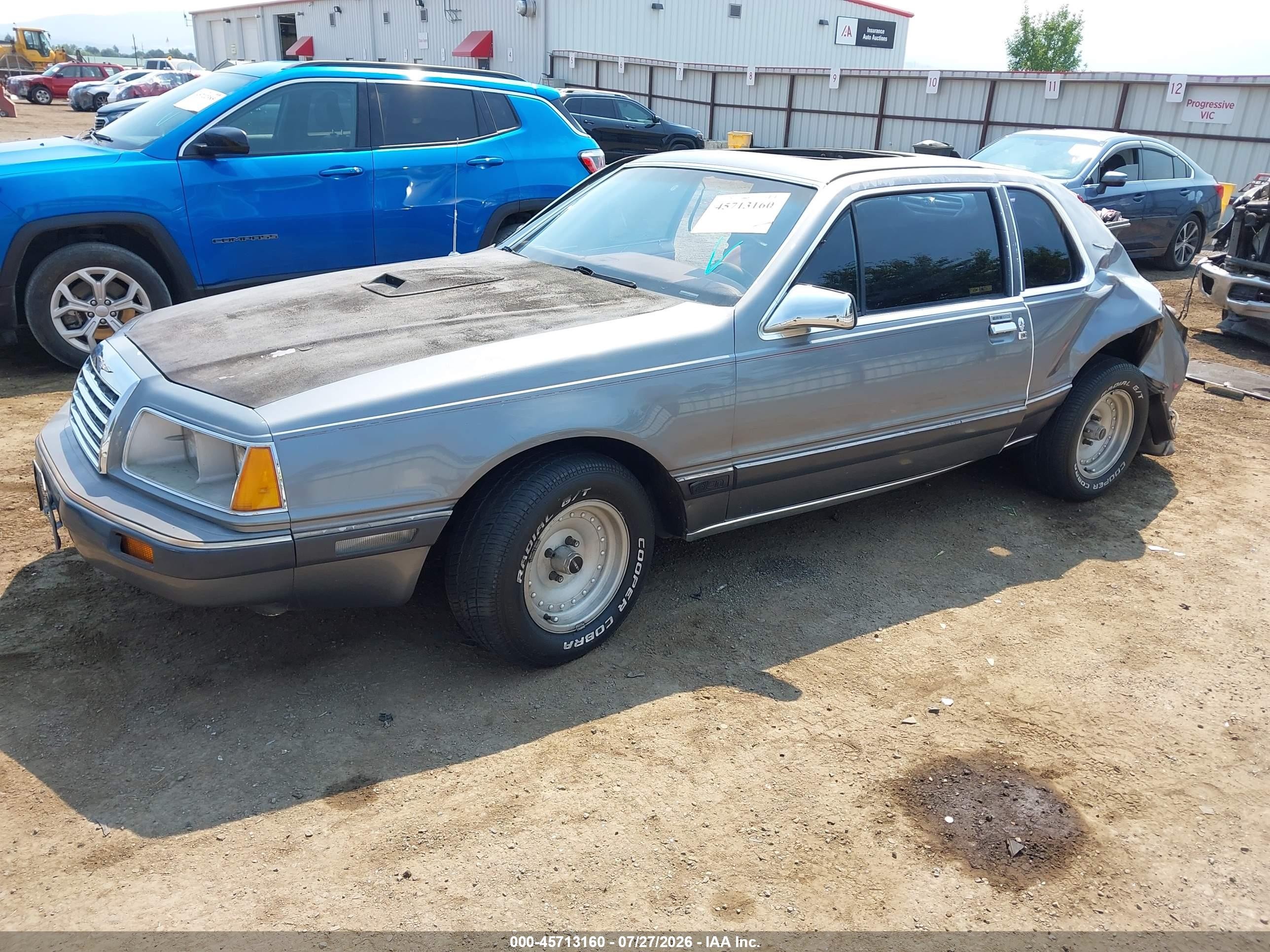 1985 Ford Thunderbird   Gray vin: 1FABP4635FH151560