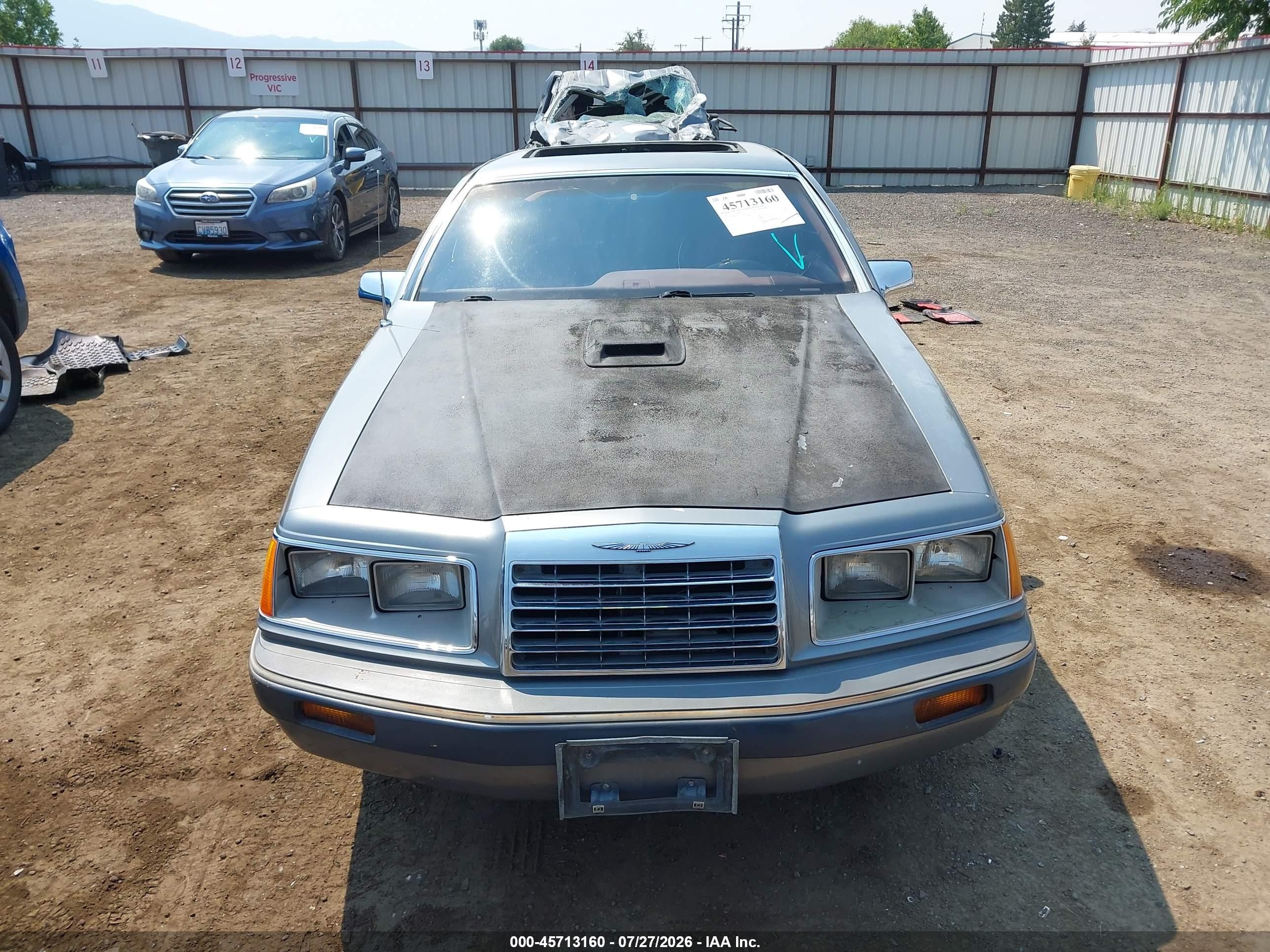 1985 Ford Thunderbird   Gray vin: 1FABP4635FH151560