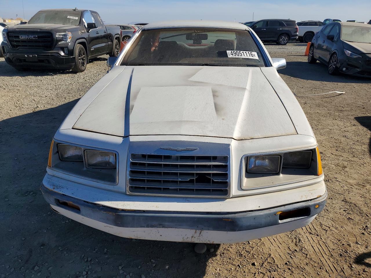 1985 Ford Thunderbird White vin: 1FABP46F9FH191568