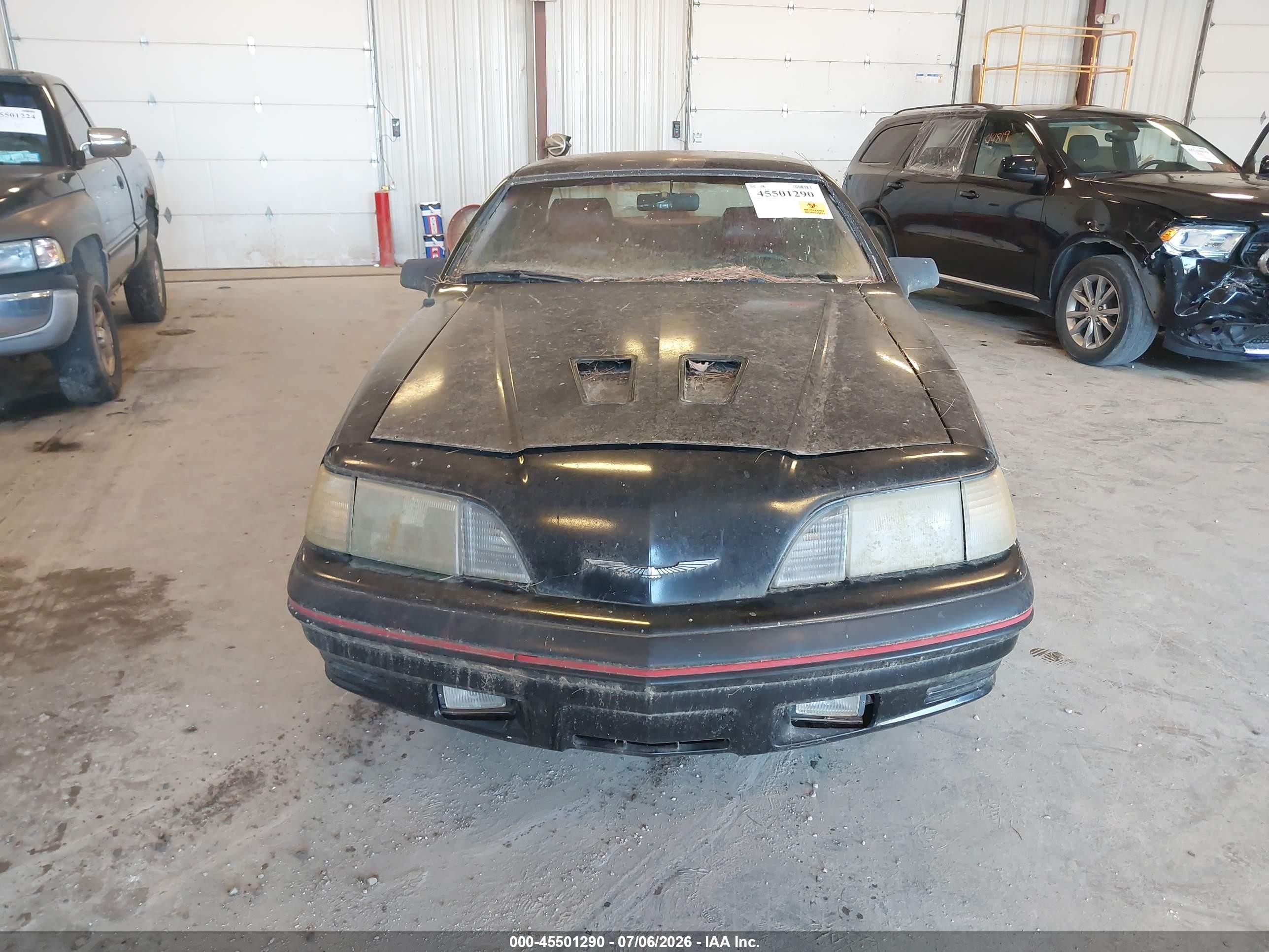1987 Ford Thunderbird   Black vin: 1FABP64W5HH221537