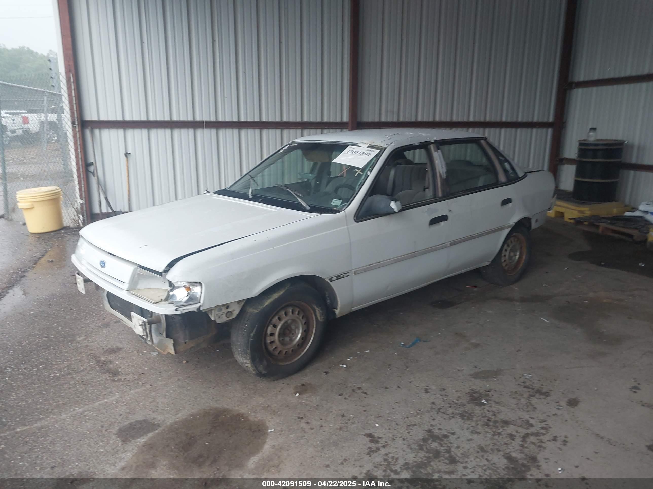 1992 Ford Tempo Gl White vin: 1FACP36X3NK192367