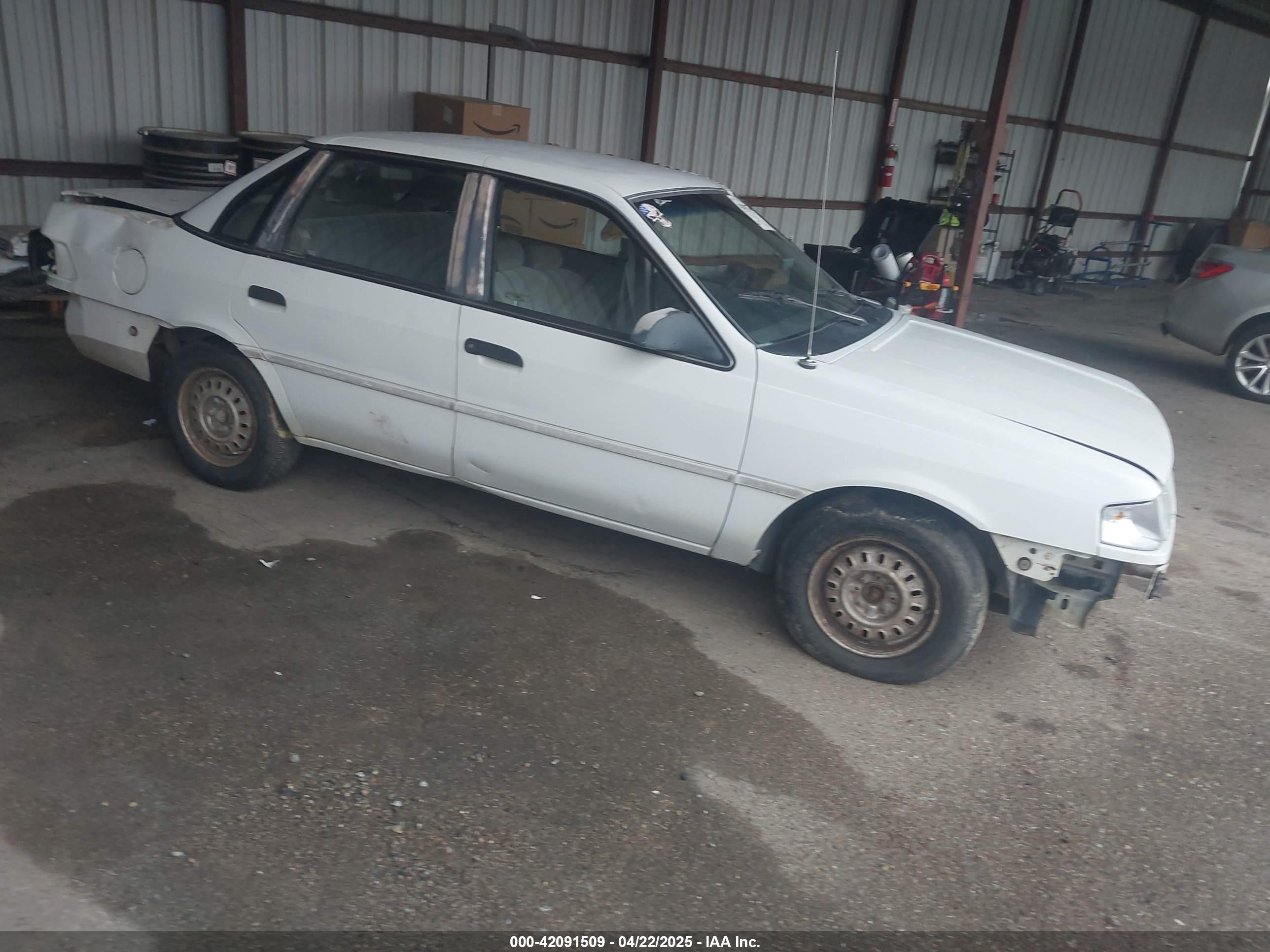 1992 Ford Tempo Gl White vin: 1FACP36X3NK192367