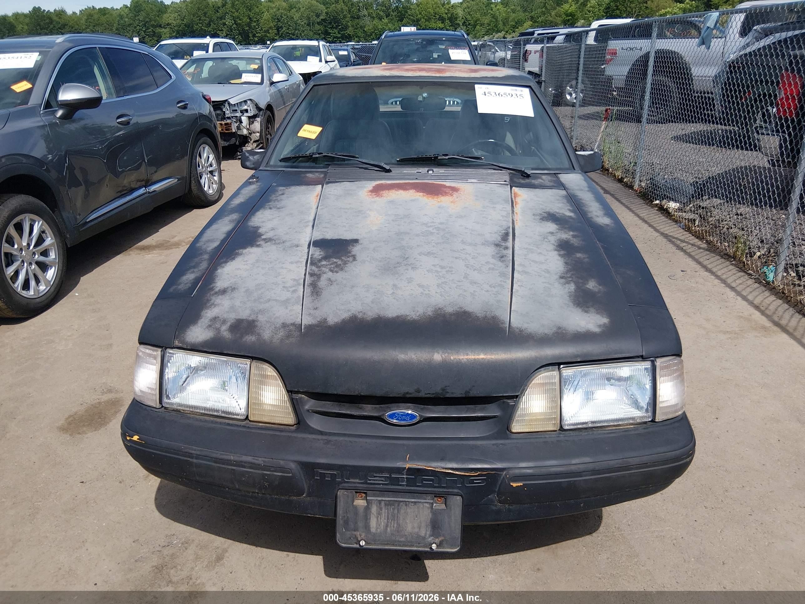1990 Ford Mustang Lx Black vin: 1FACP41E0LF212012