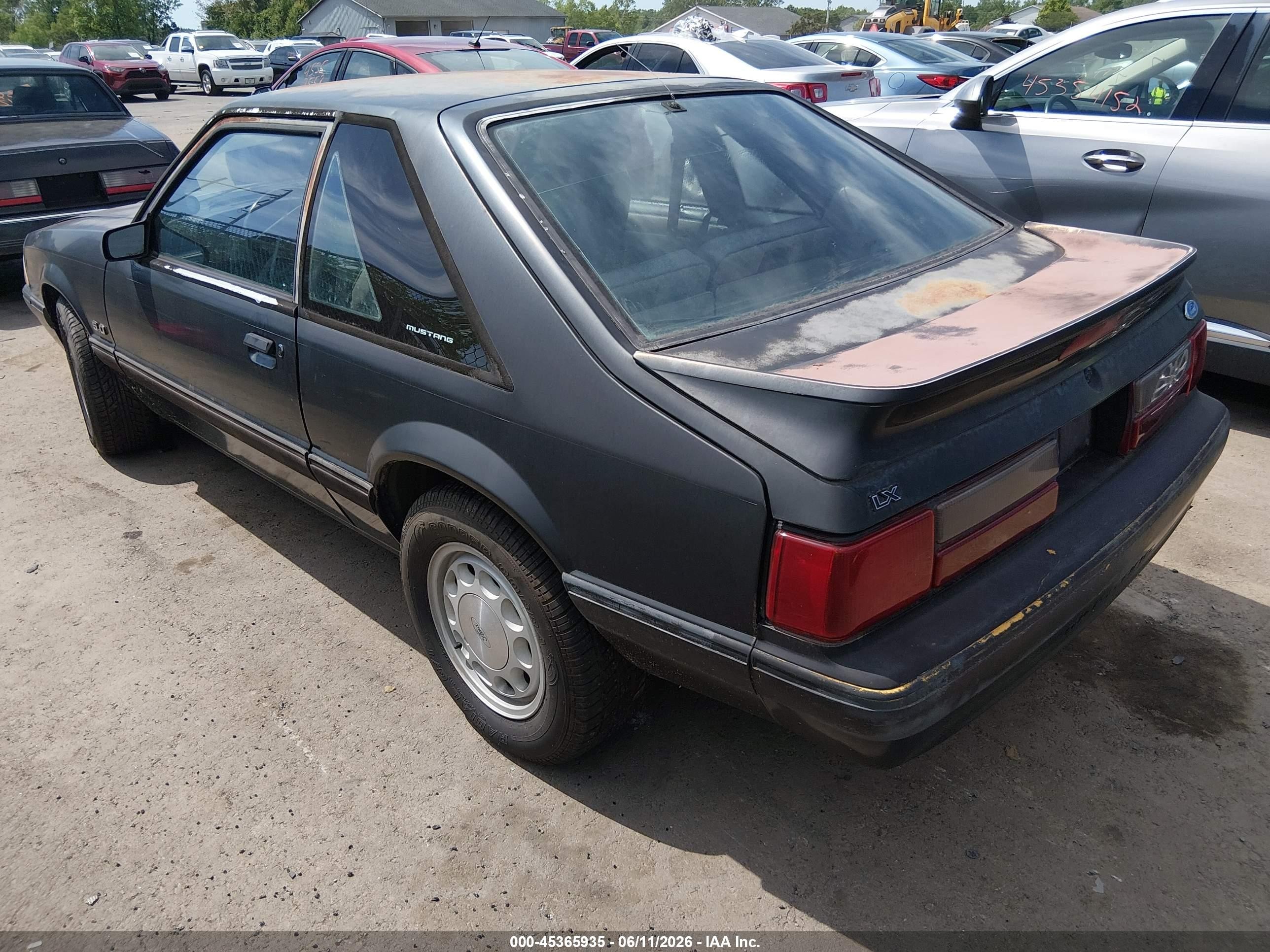 1990 Ford Mustang Lx Black vin: 1FACP41E0LF212012