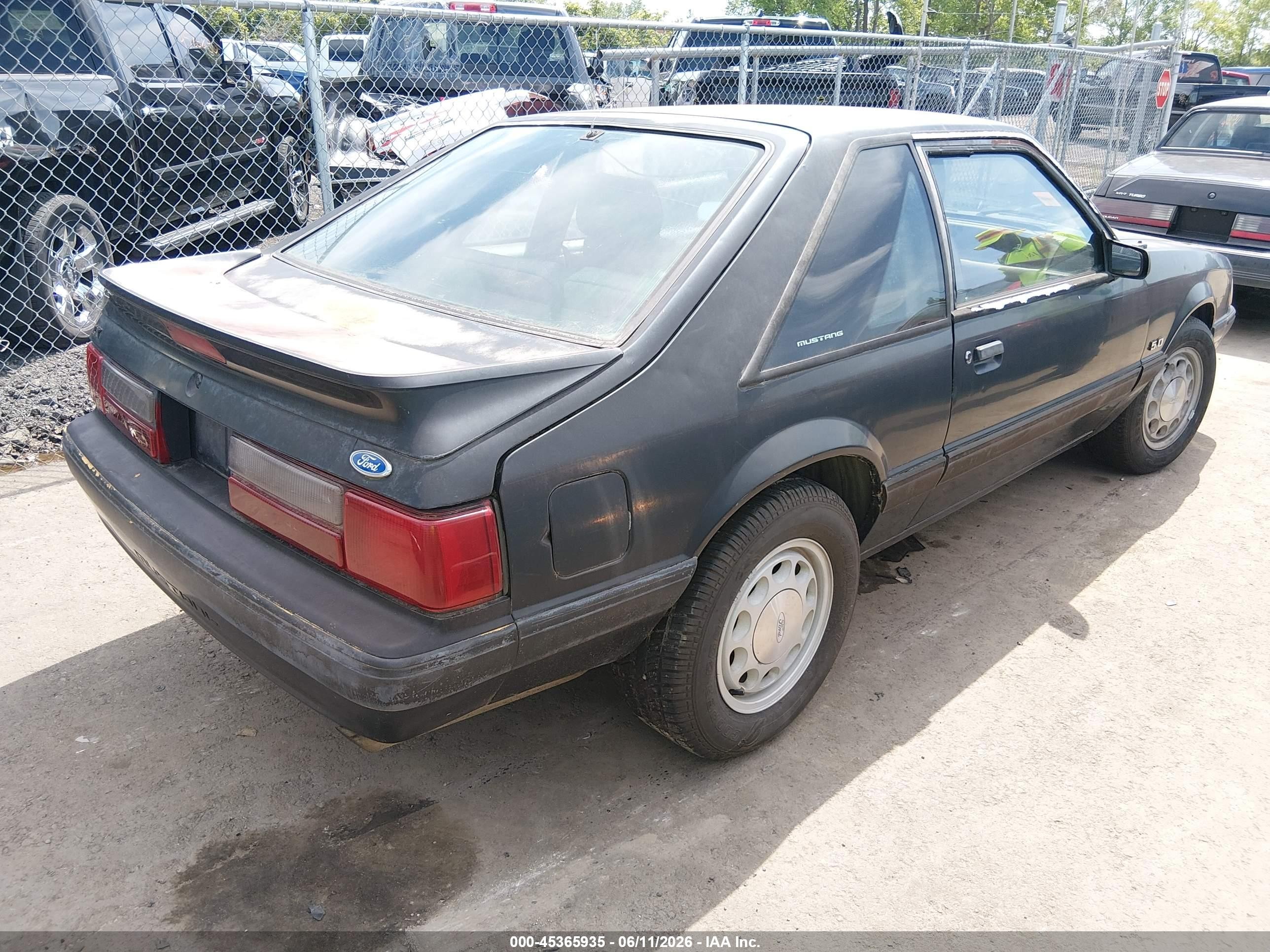 1990 Ford Mustang Lx Black vin: 1FACP41E0LF212012