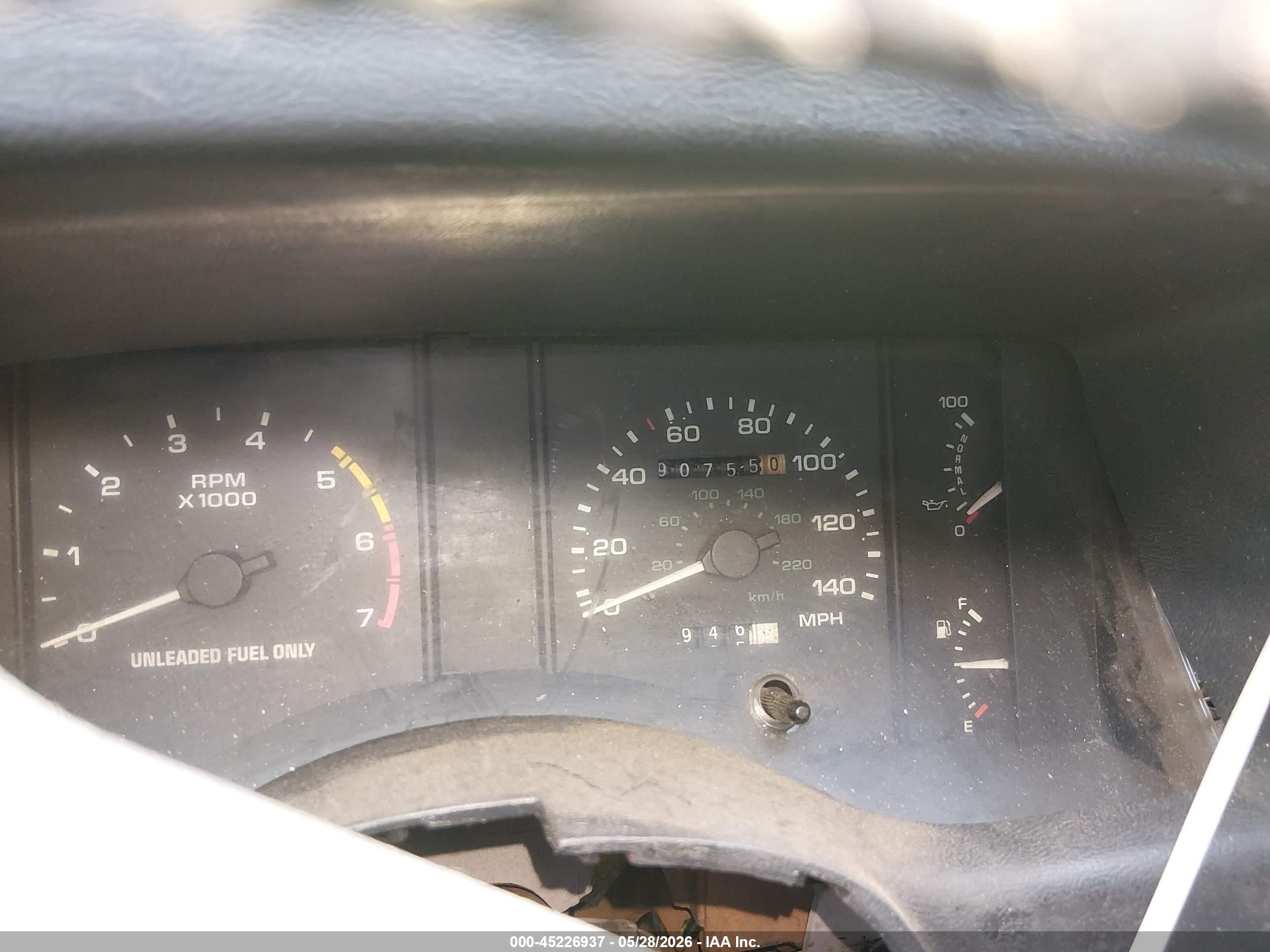 1990 Ford Mustang Lx Красный vin: 1FACP41E2LF137491