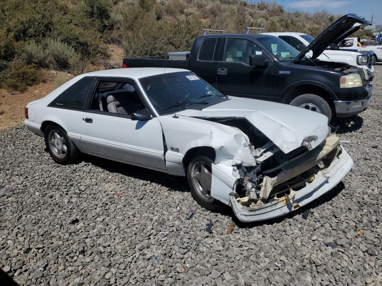 1991 Ford Mustang Lx White vin: 1FACP41E5MF111646