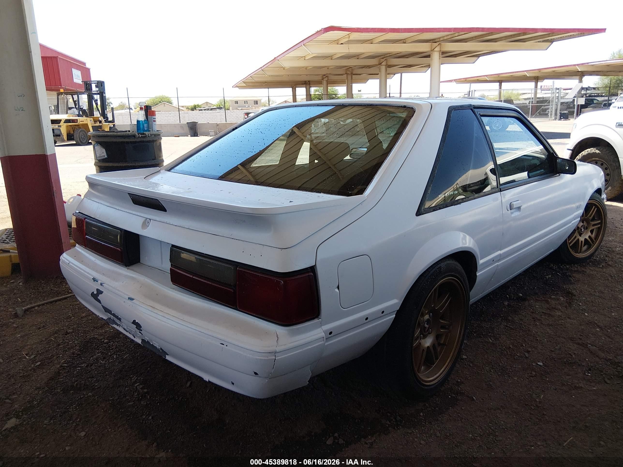 1993 Ford Mustang Lx Белый vin: 1FACP41E5PF215851
