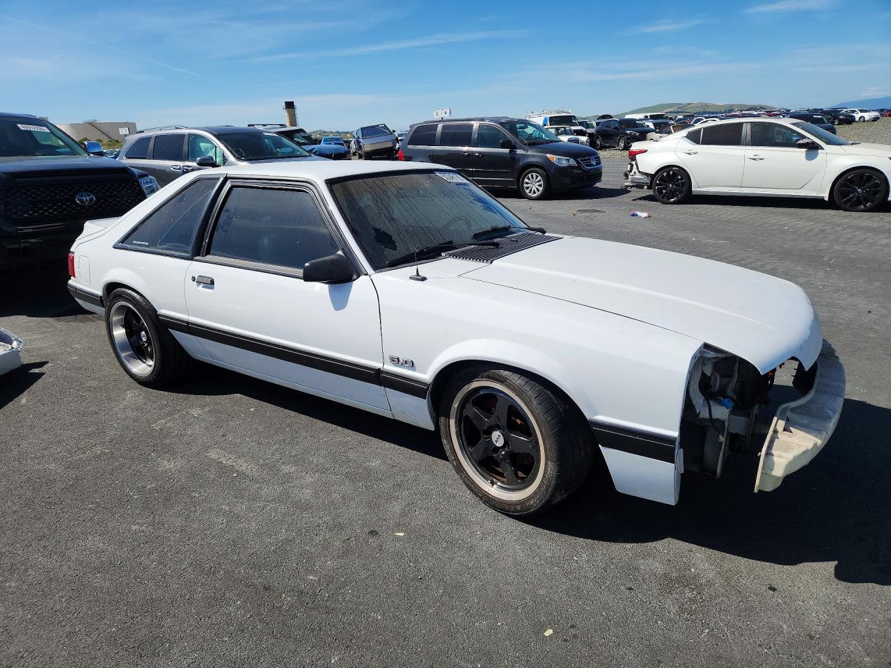 1991 Ford Mustang Lx White vin: 1FACP41E6MF112255