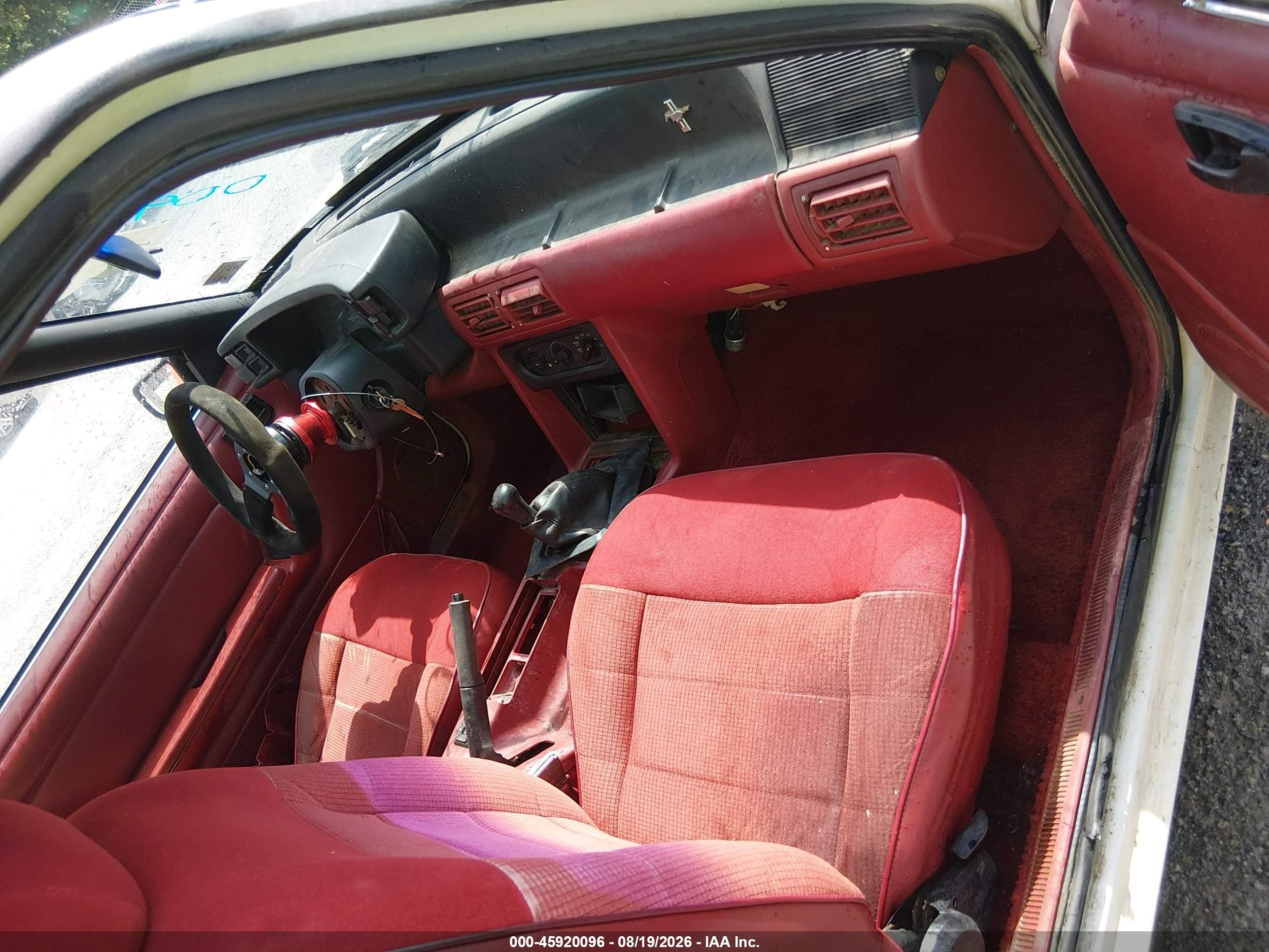 1991 Ford Mustang Lx White vin: 1FACP41M1MF176971