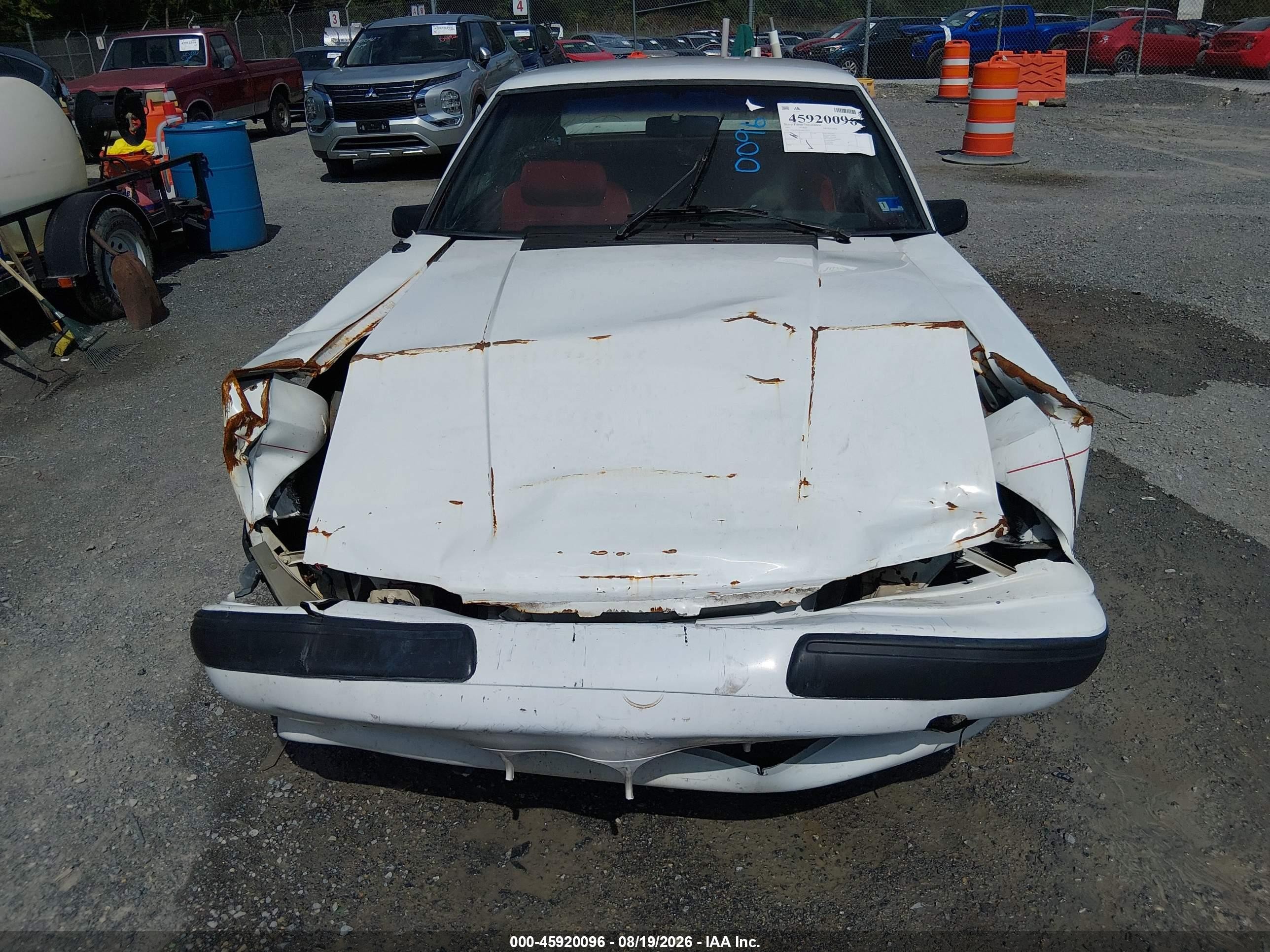 1991 Ford Mustang Lx White vin: 1FACP41M1MF176971