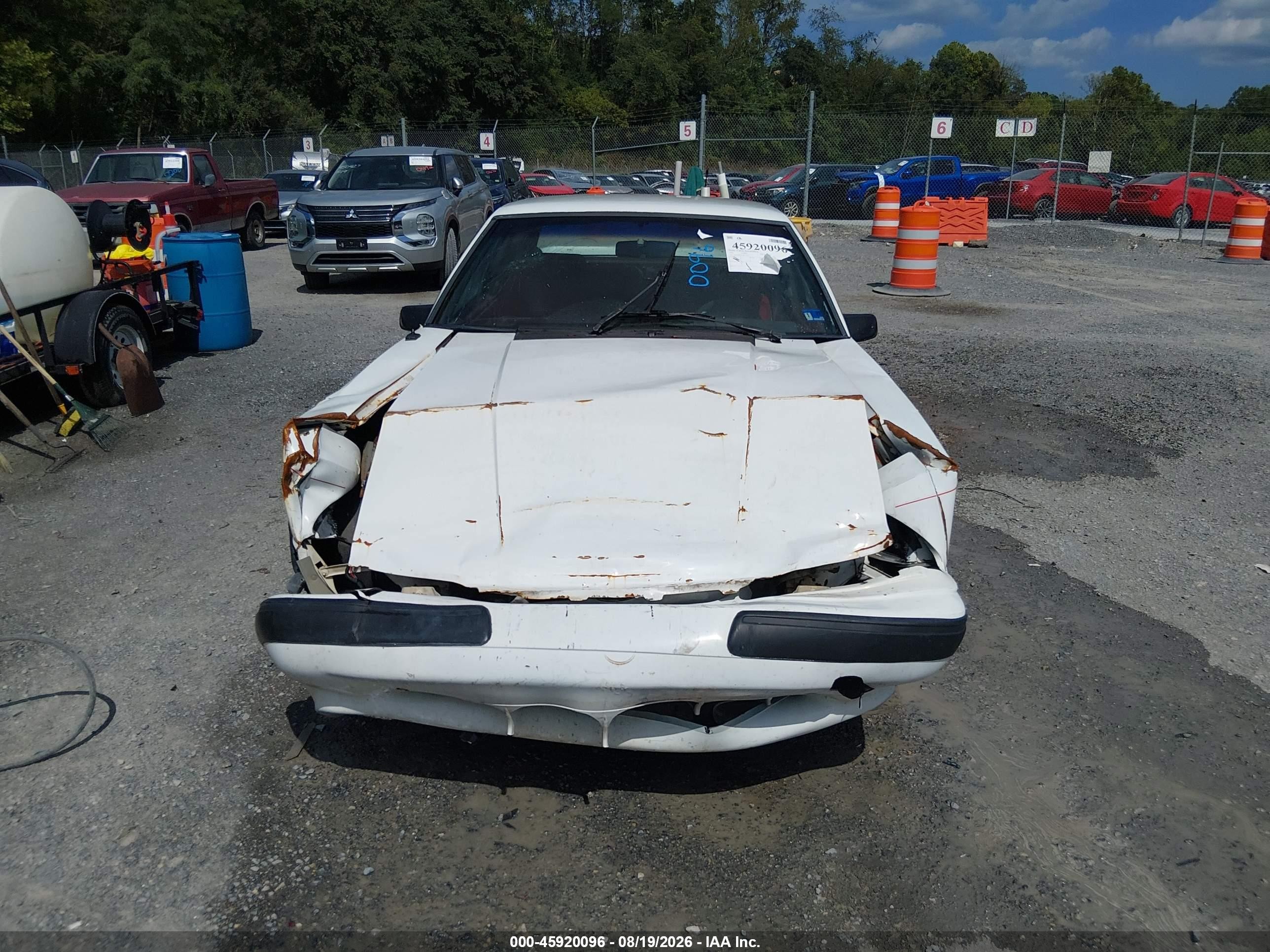 1991 Ford Mustang Lx White vin: 1FACP41M1MF176971