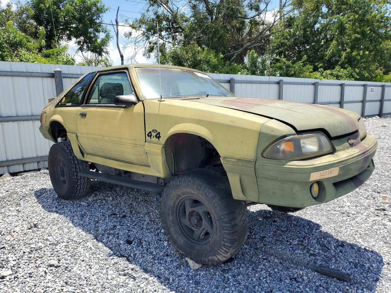 1991 Ford Mustang Lx Green vin: 1FACP41M3MF175689