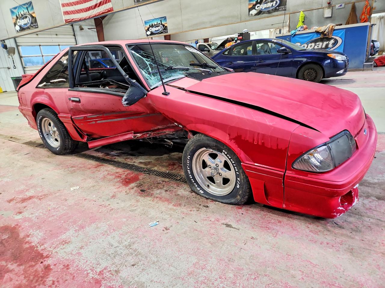 1993 Ford Mustang Lx Red vin: 1FACP41M4PF182610