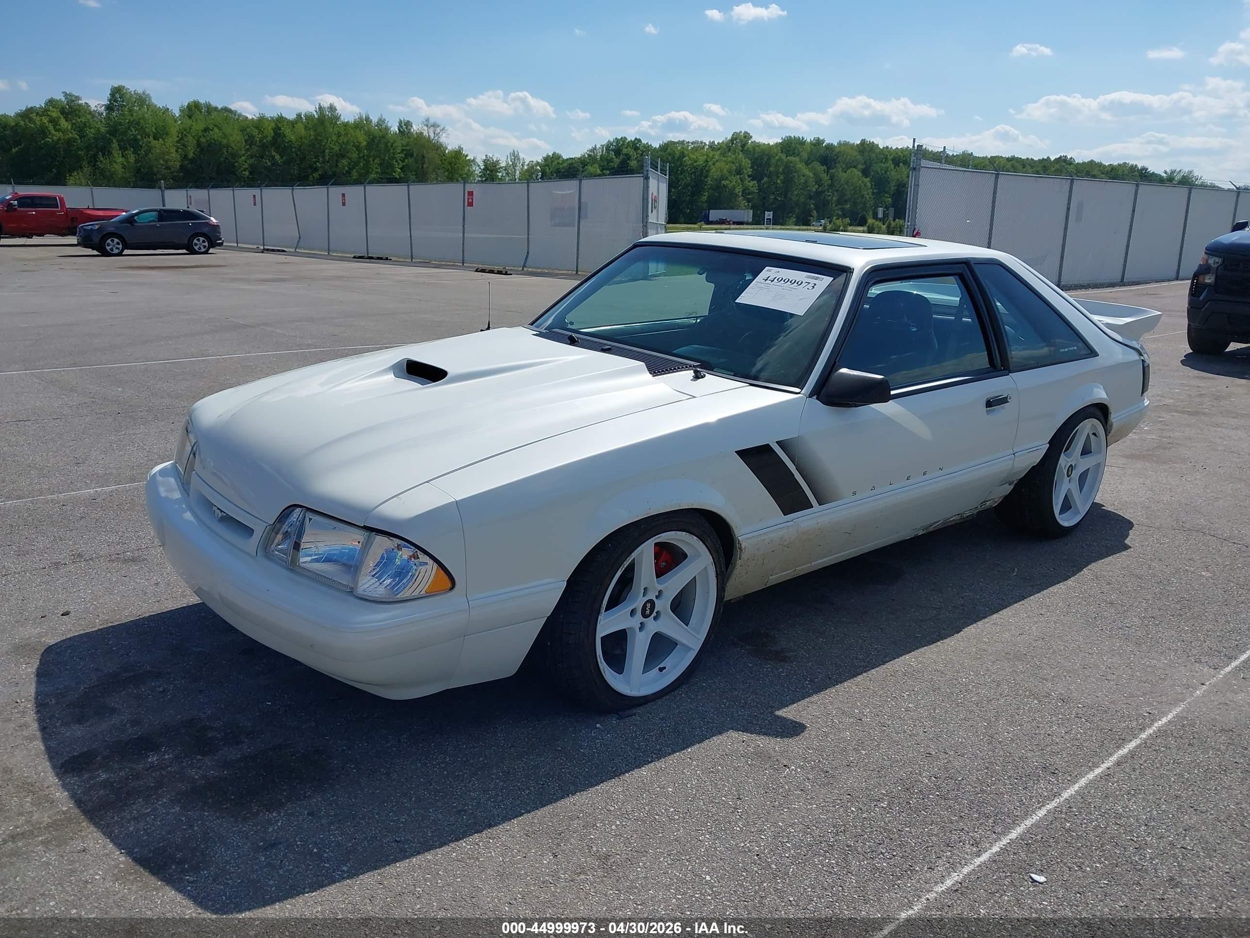 1993 Ford Mustang Lx White vin: 1FACP41M6PF183080