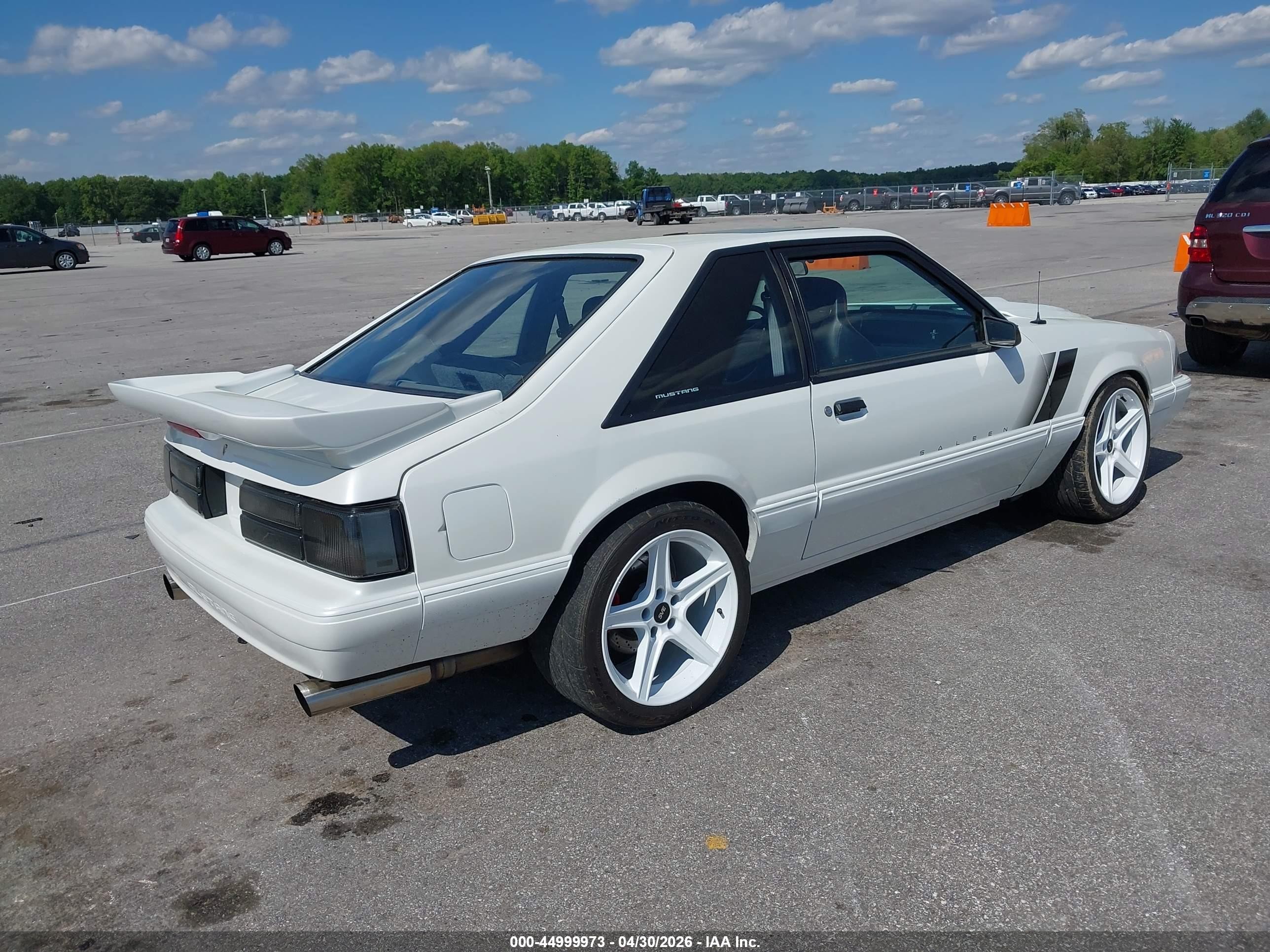 1993 Ford Mustang Lx White vin: 1FACP41M6PF183080