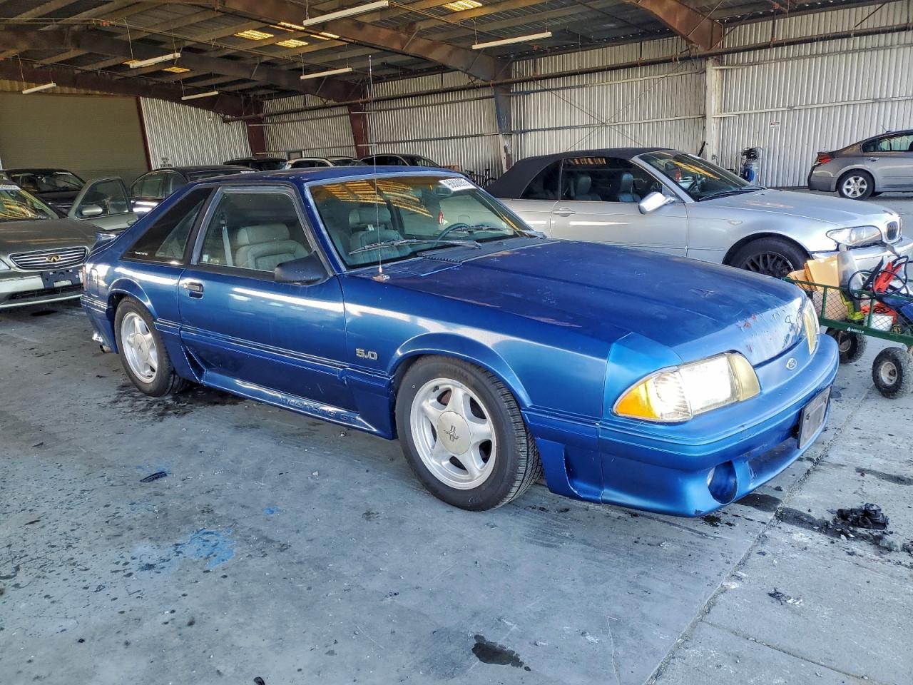 1991 Ford Mustang Gt Blue vin: 1FACP42E1MF193177