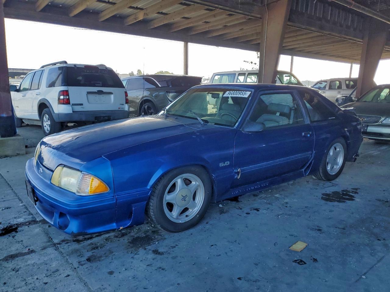 1991 Ford Mustang Gt Blue vin: 1FACP42E1MF193177