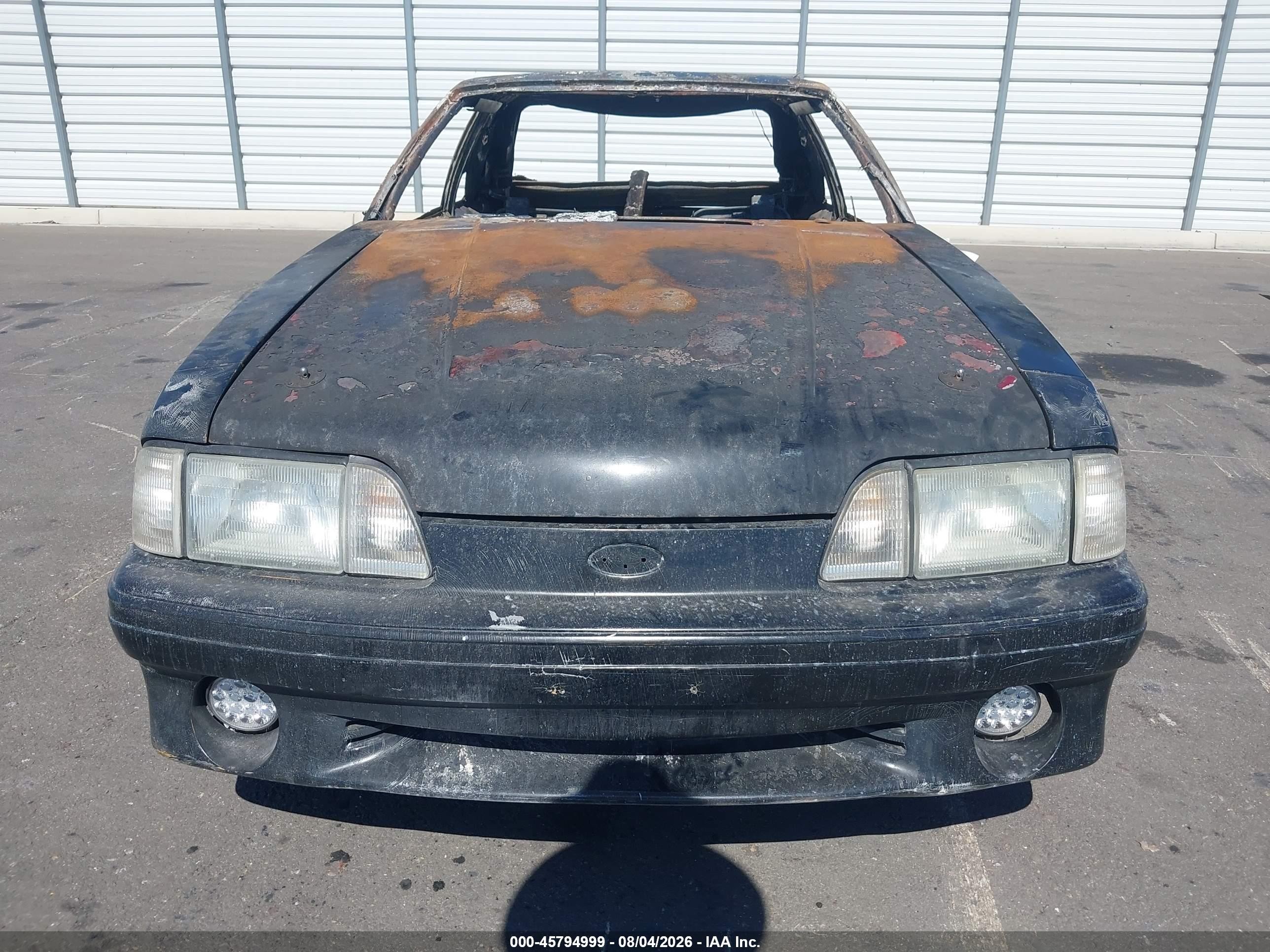 1990 Ford Mustang Gt/cobra Gt Black vin: 1FACP42E6LF150405