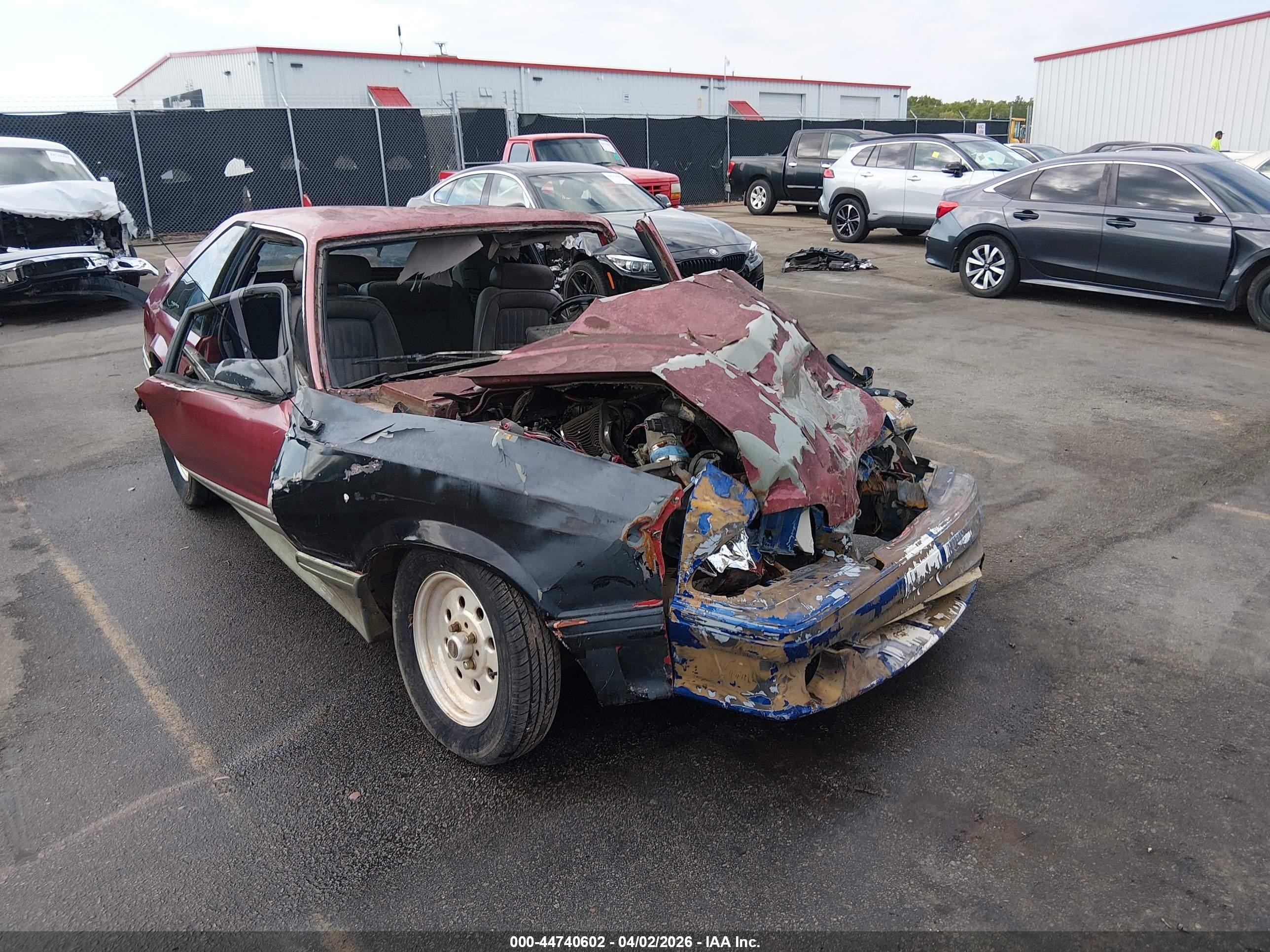 1993 Ford Mustang Gt/cobra Gt Бордовый vin: 1FACP42E6PF197116