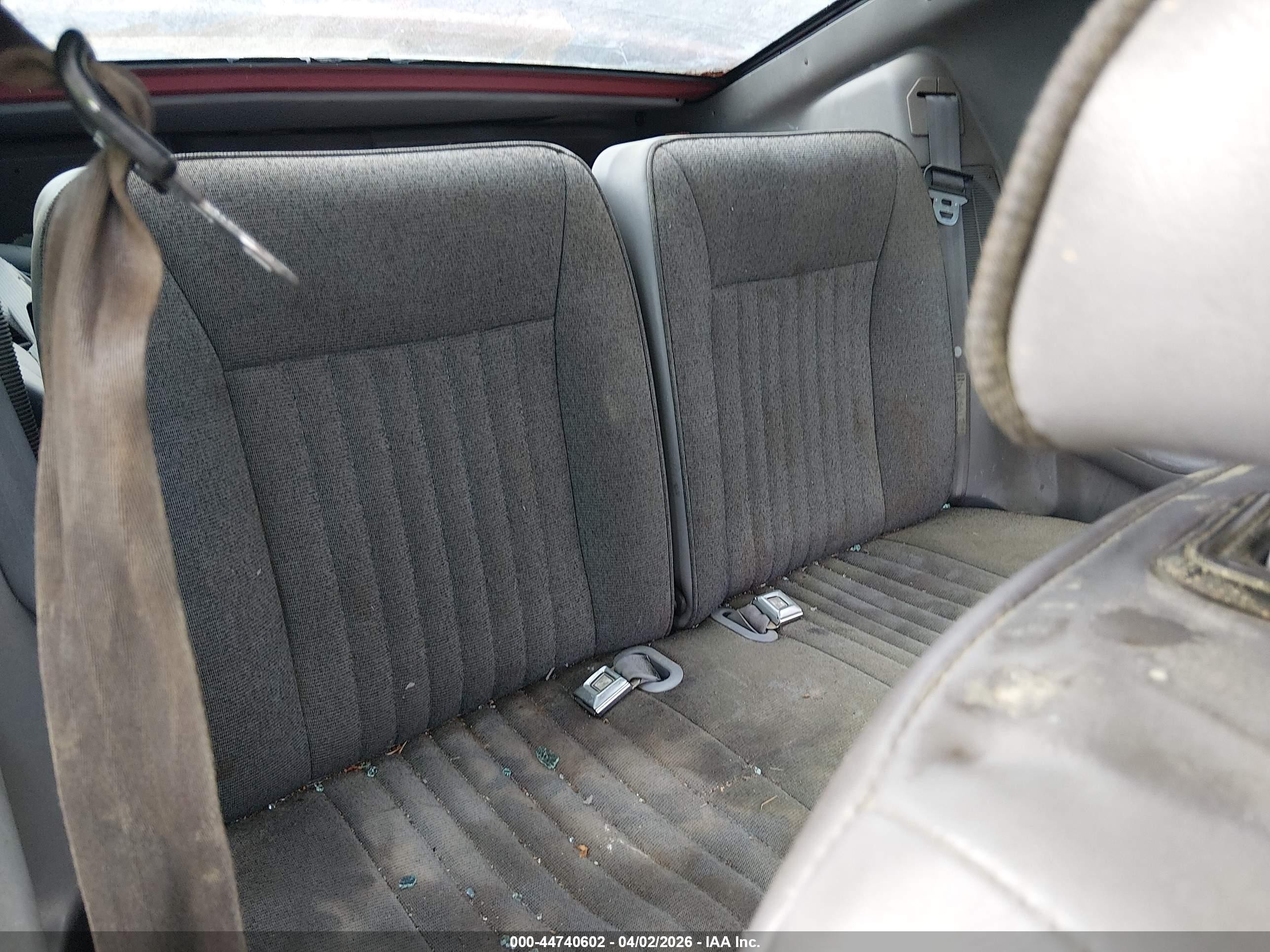 1993 Ford Mustang Gt/cobra Gt Бордовый vin: 1FACP42E6PF197116