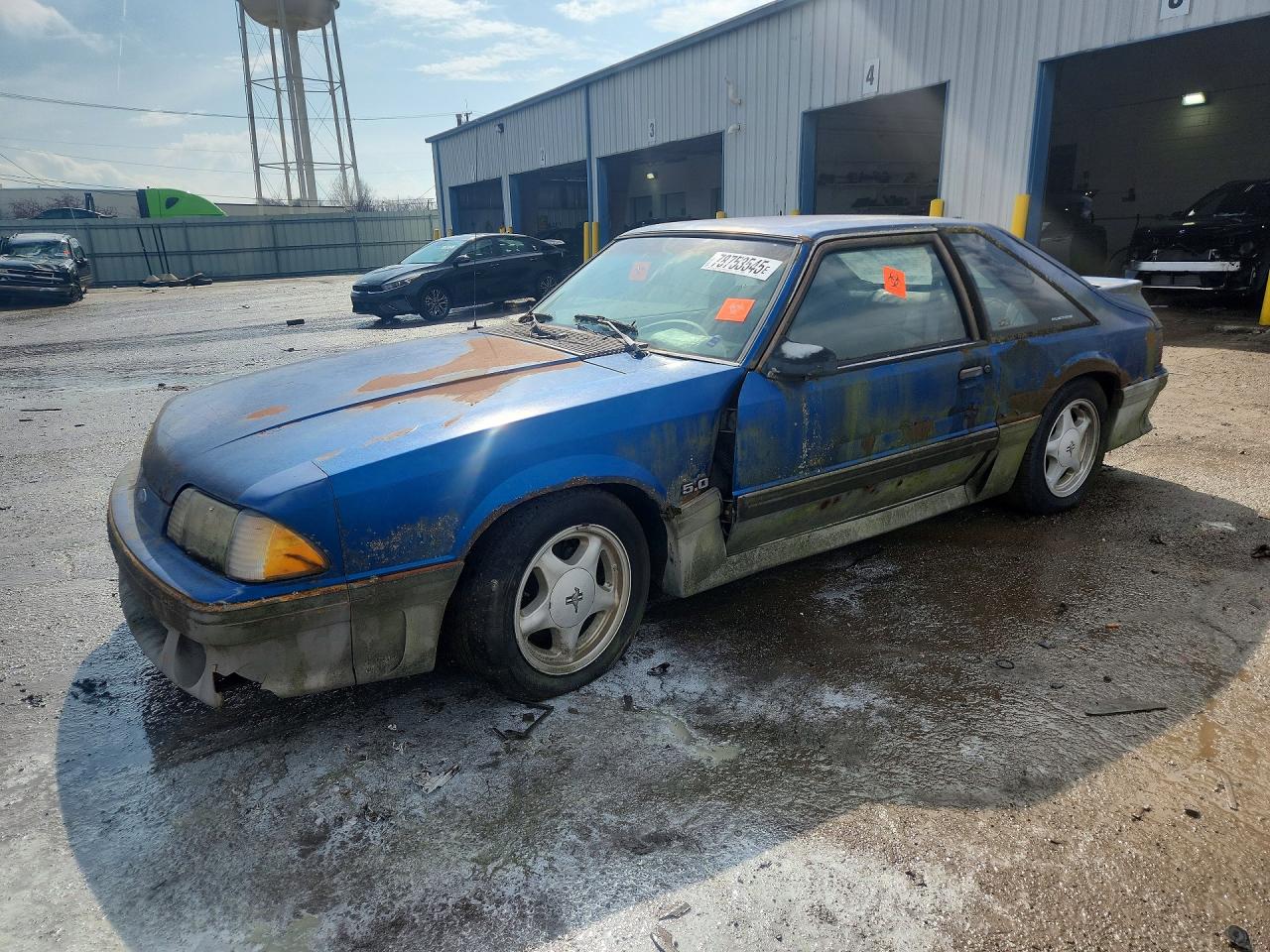 1991 Ford Mustang Gt Blue vin: 1FACP42E7MF167182