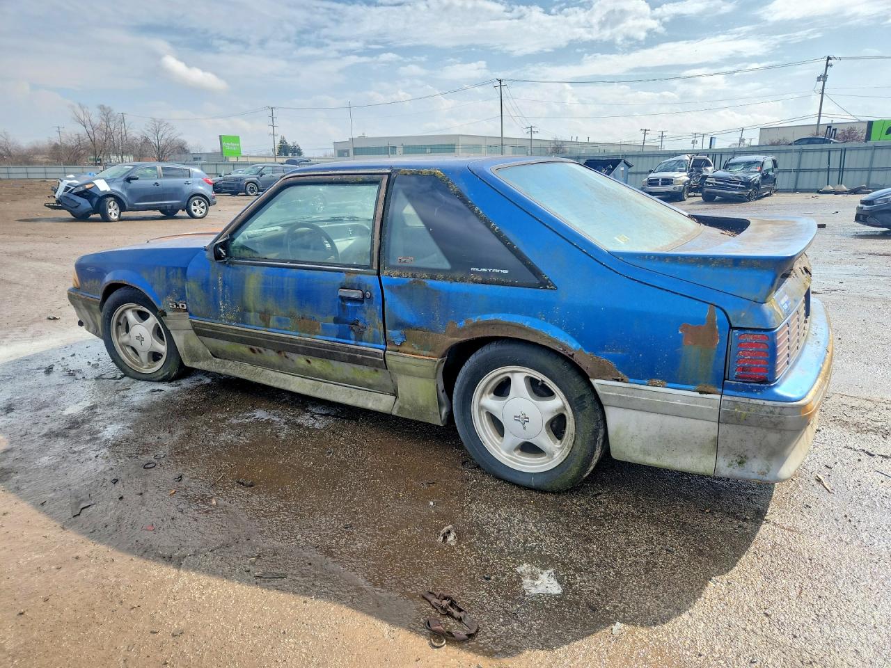 1991 Ford Mustang Gt Синий vin: 1FACP42E7MF167182