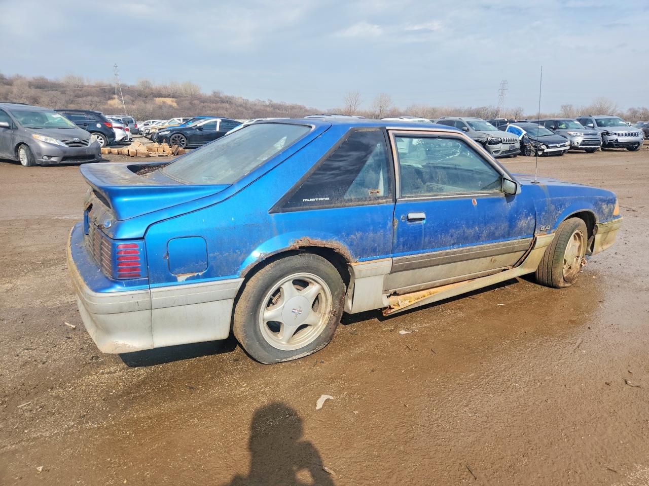 1991 Ford Mustang Gt Синий vin: 1FACP42E7MF167182
