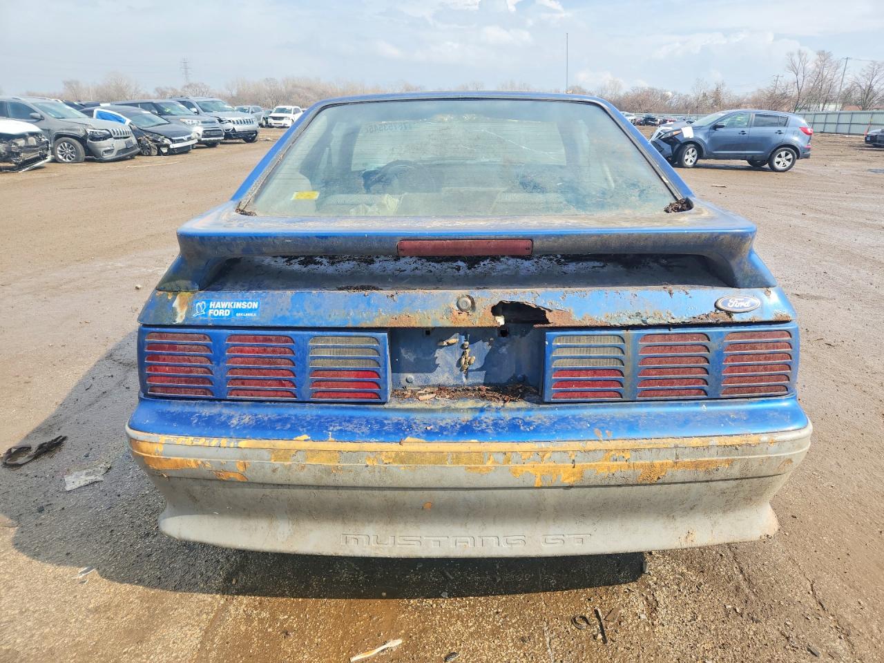 1991 Ford Mustang Gt Синий vin: 1FACP42E7MF167182