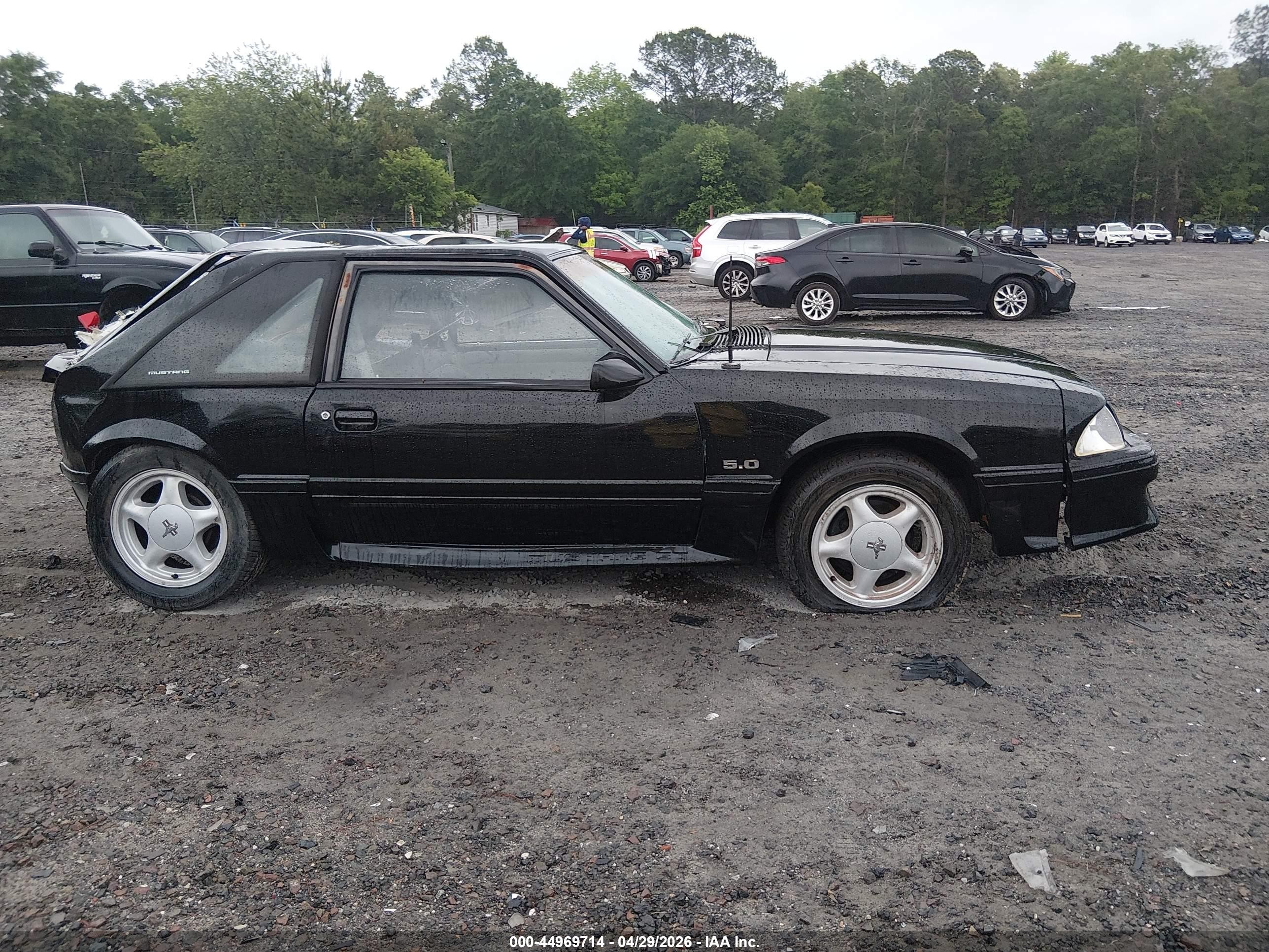 1991 Ford Mustang Gt/cobra Gt Black vin: 1FACP42EXMF114783
