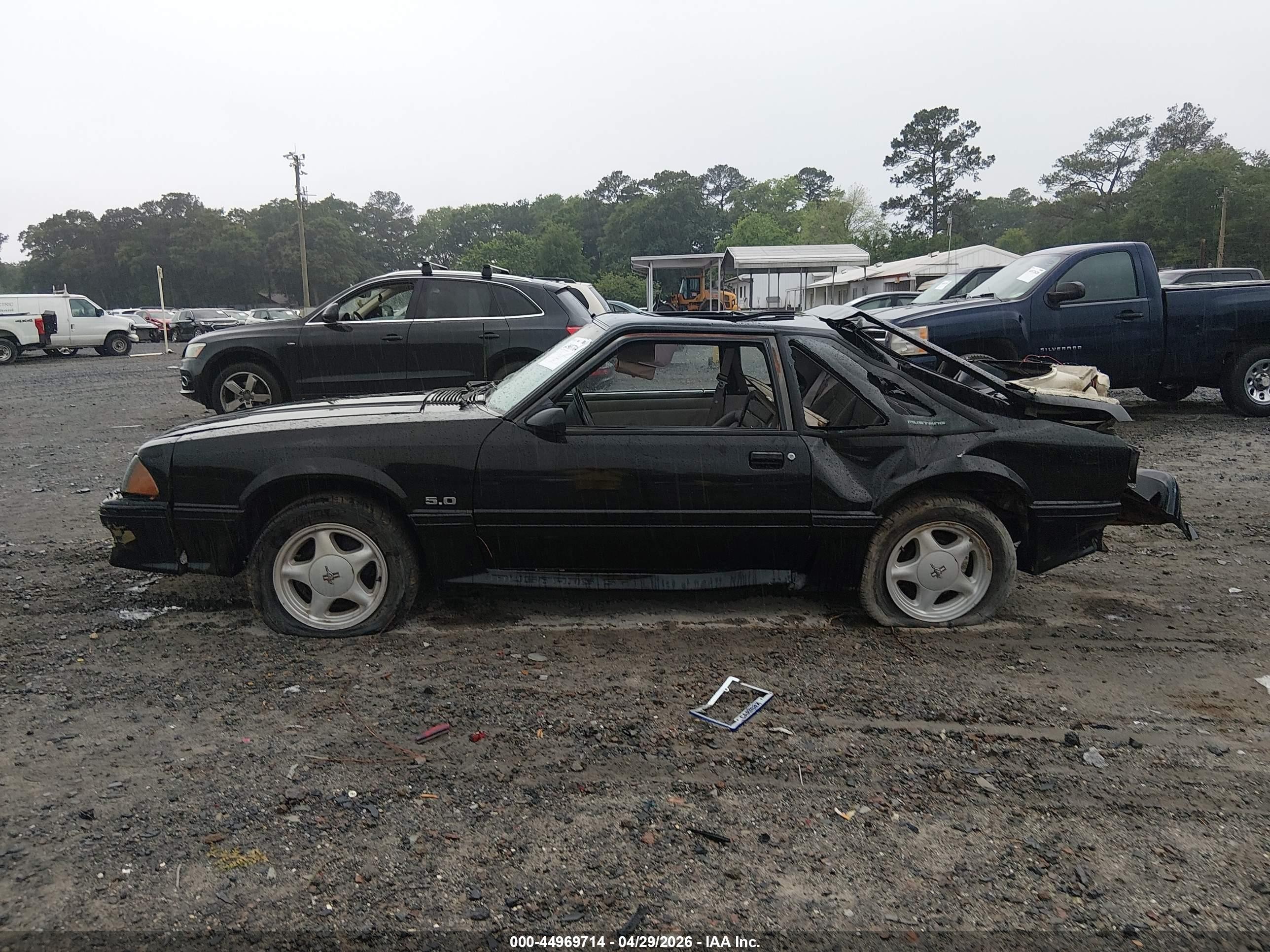 1991 Ford Mustang Gt/cobra Gt Black vin: 1FACP42EXMF114783