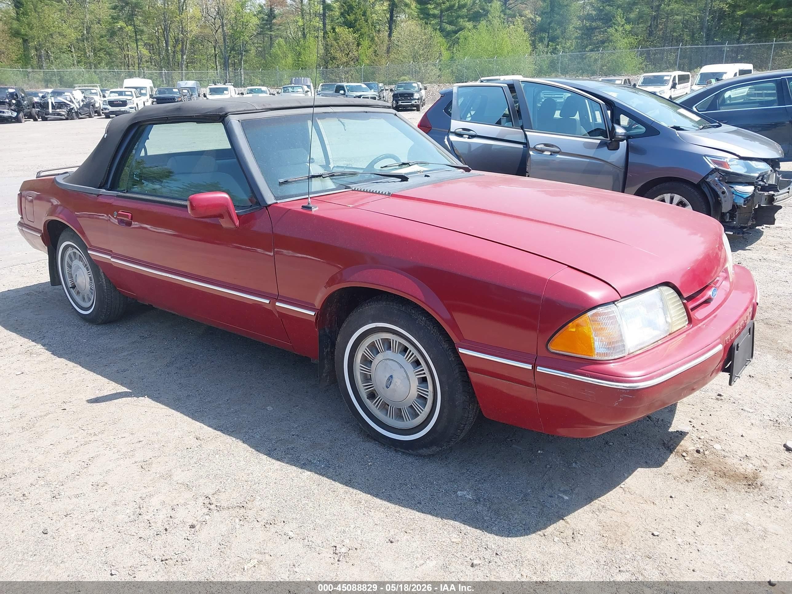 1990 Ford Mustang Lx Red vin: 1FACP44A7LF215515