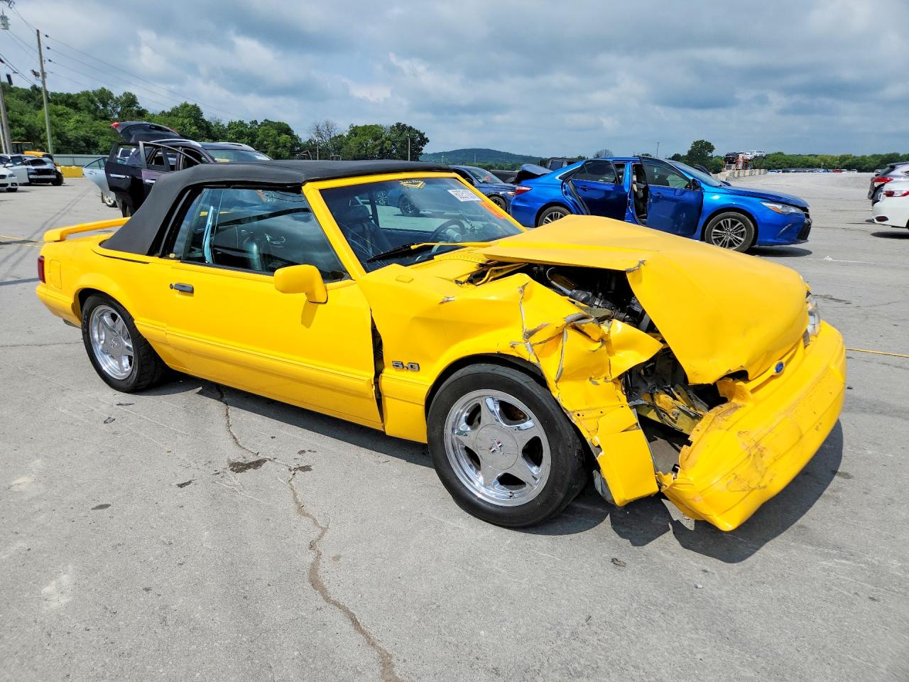 1993 Ford Mustang Lx Yellow vin: 1FACP44E2PF205578