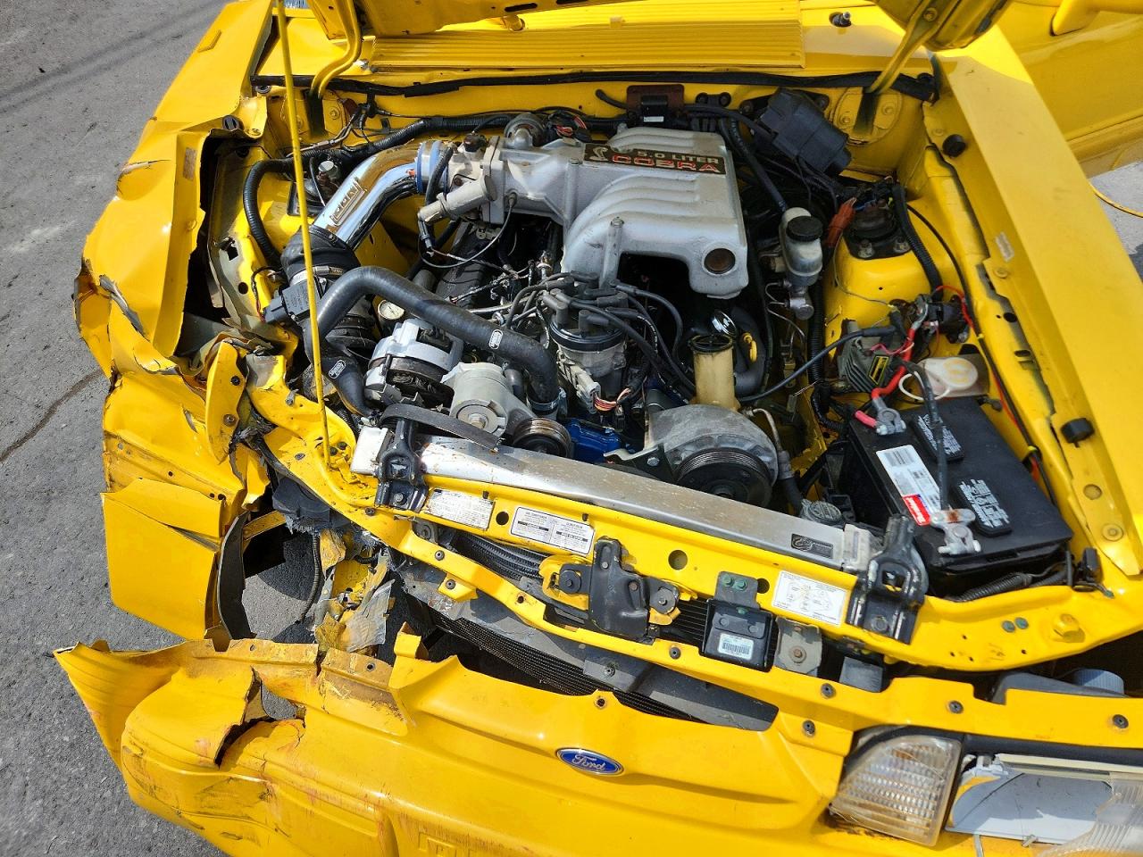 1993 Ford Mustang Lx Yellow vin: 1FACP44E2PF205578