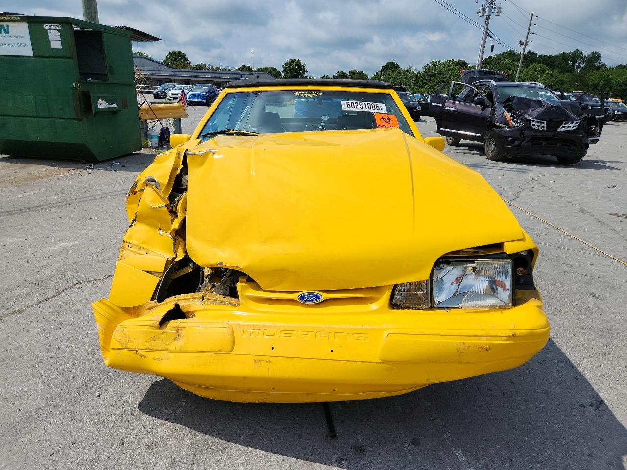 1993 Ford Mustang Lx Yellow vin: 1FACP44E2PF205578